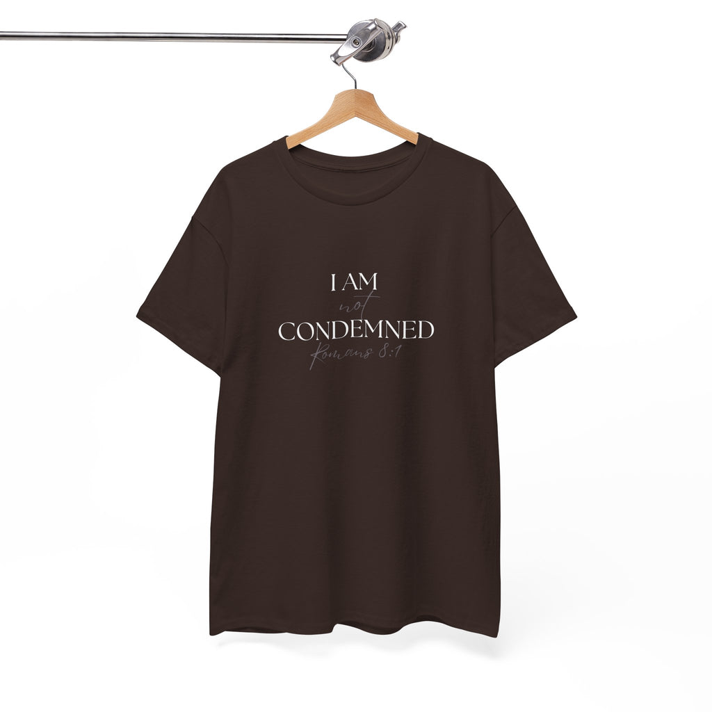 I Am Not Condemned T-Shirt – Christian Tee (Romans 8:1 Scripture) | Faith Apparel for Men & Women