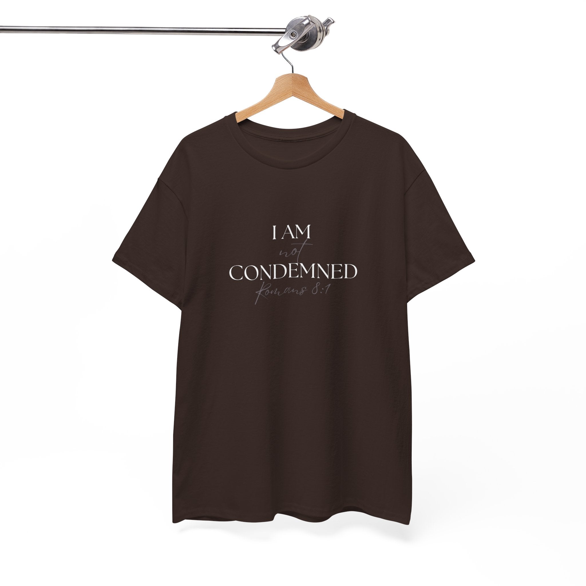 I Am Not Condemned T-Shirt – Christian Tee (Romans 8:1 Scripture) | Faith Apparel for Men & Women