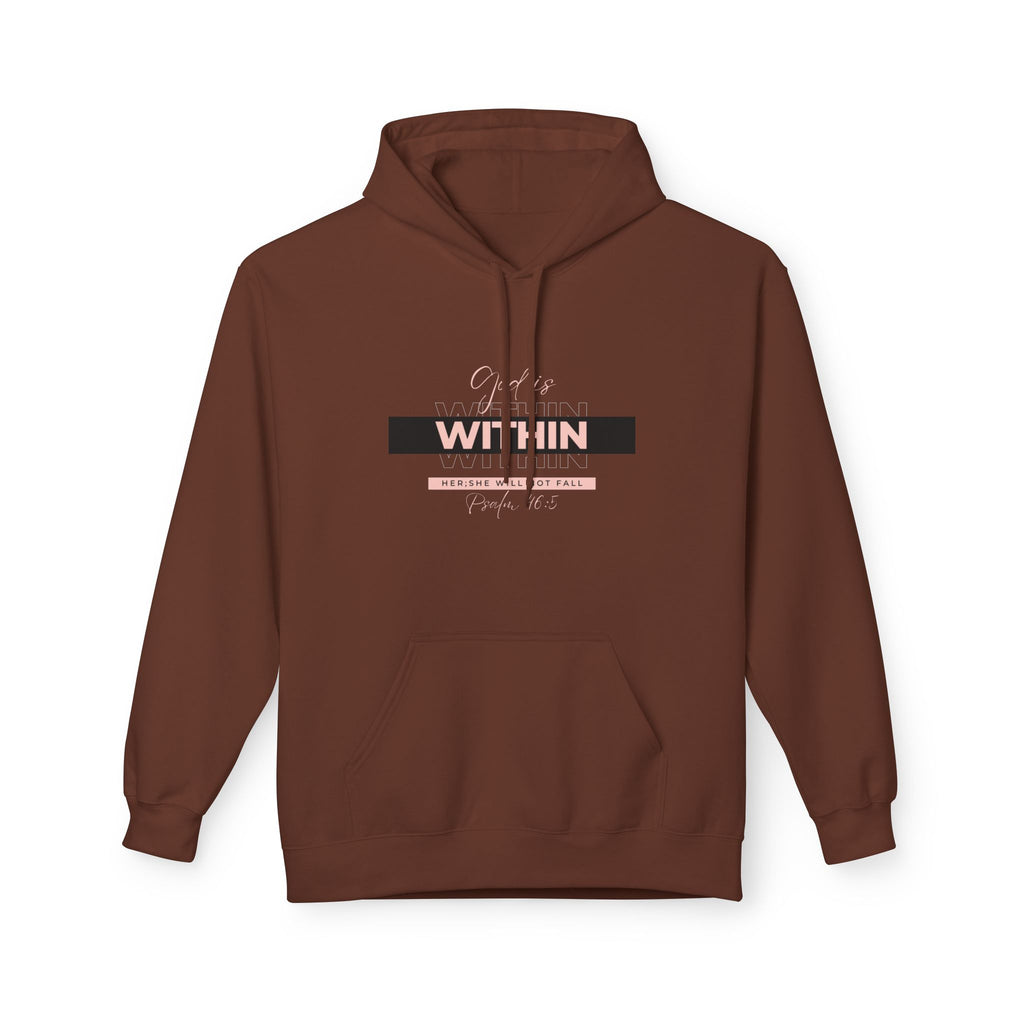 God Is Within Her Hoodie — Psalm 46:5 Christian Hoodie for Women | Faith-Based Inspirational Pullover