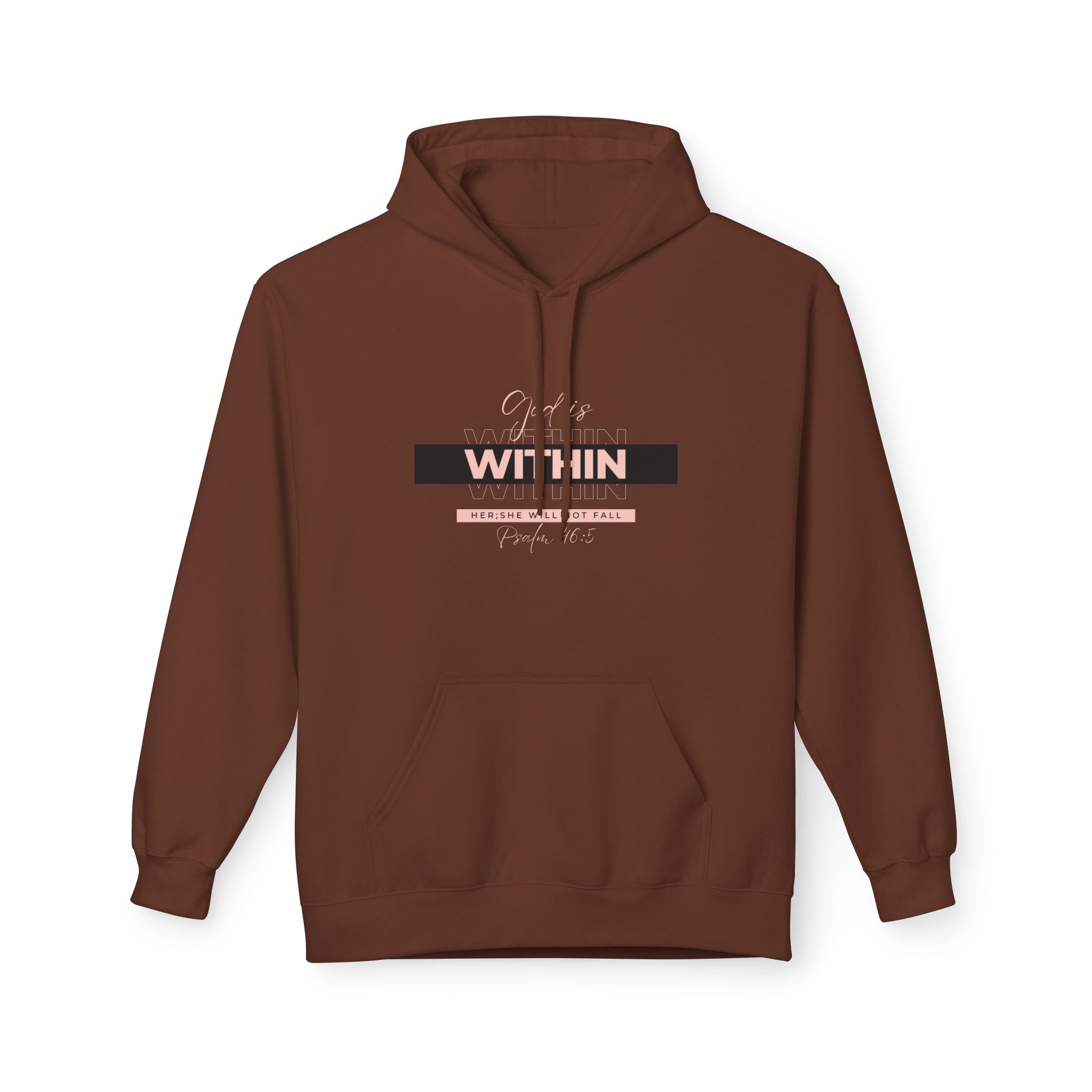 God Is Within Her Hoodie — Psalm 46:5 Christian Hoodie for Women | Faith-Based Inspirational Pullover