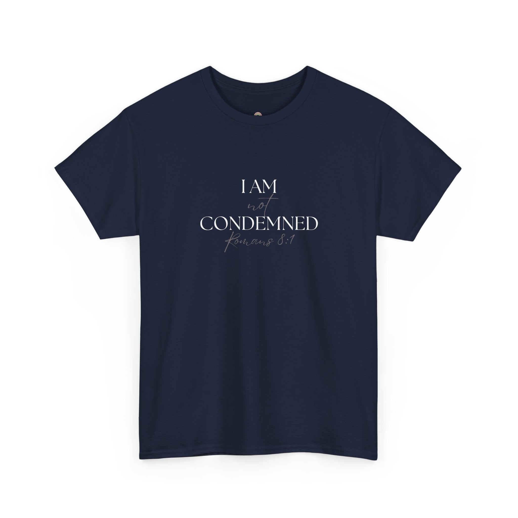 I Am Not Condemned T-Shirt – Christian Tee (Romans 8:1 Scripture) | Faith Apparel for Men & Women