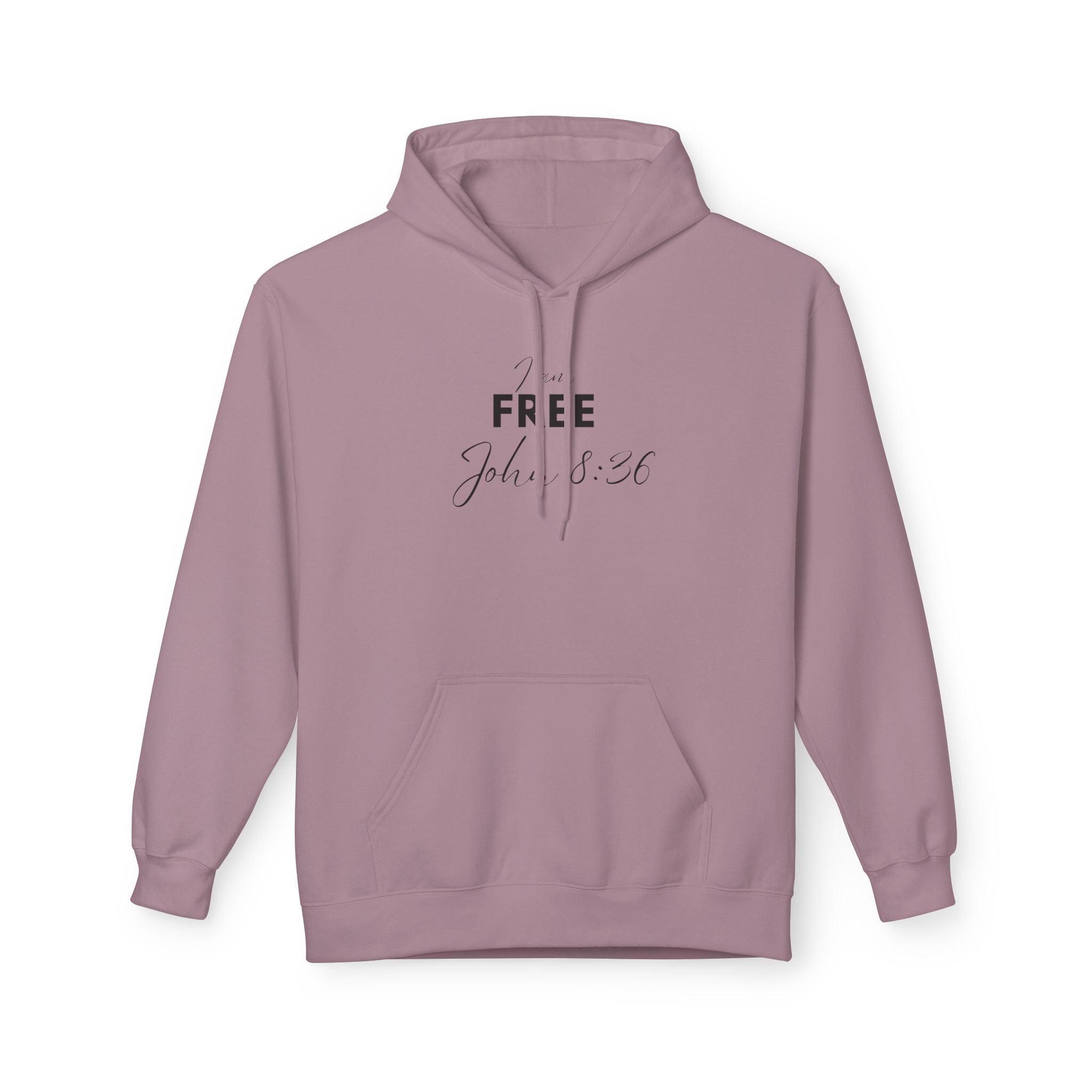 I Am Free Hoodie – John 8:36 Christian Scripture Hoodie | Faith-Based Inspirational Pullover