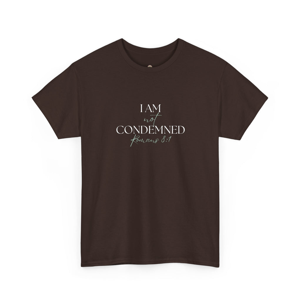 I Am Not Condemned T-Shirt – Christian Tee (Romans 8:1 Scripture) | Faith Apparel for Men & Women