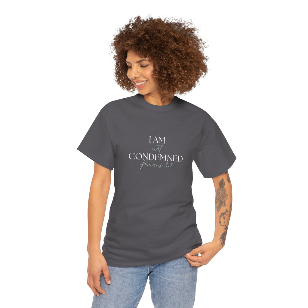 I Am Not Condemned T-Shirt – Christian Tee (Romans 8:1 Scripture) | Faith Apparel for Men & Women