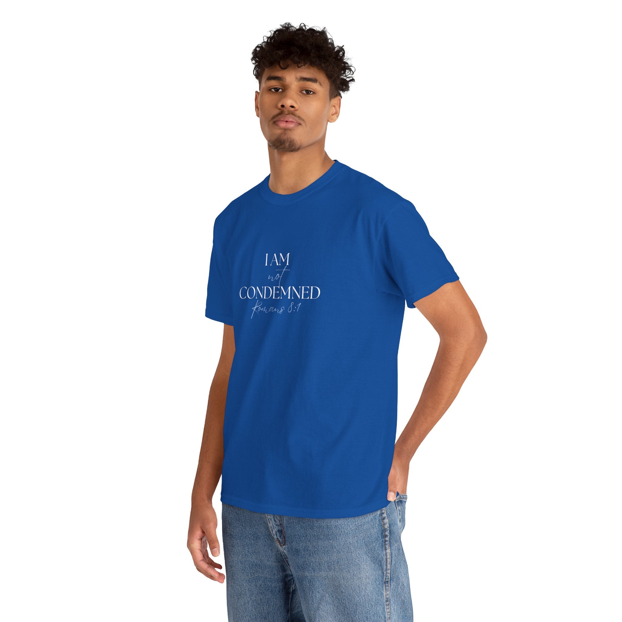 I Am Not Condemned T-Shirt – Christian Tee (Romans 8:1 Scripture) | Faith Apparel for Men & Women