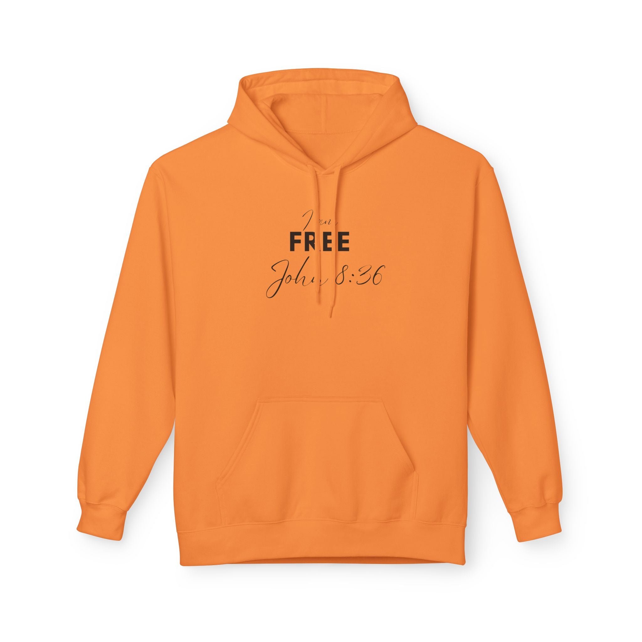 I Am Free Hoodie – John 8:36 Christian Scripture Hoodie | Faith-Based Inspirational Pullover