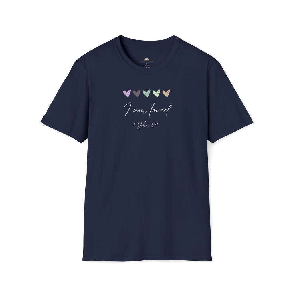 I Am Loved T-Shirt – 1 John 3:1 Christian Scripture Tee | Faith-Based Inspirational Shirt