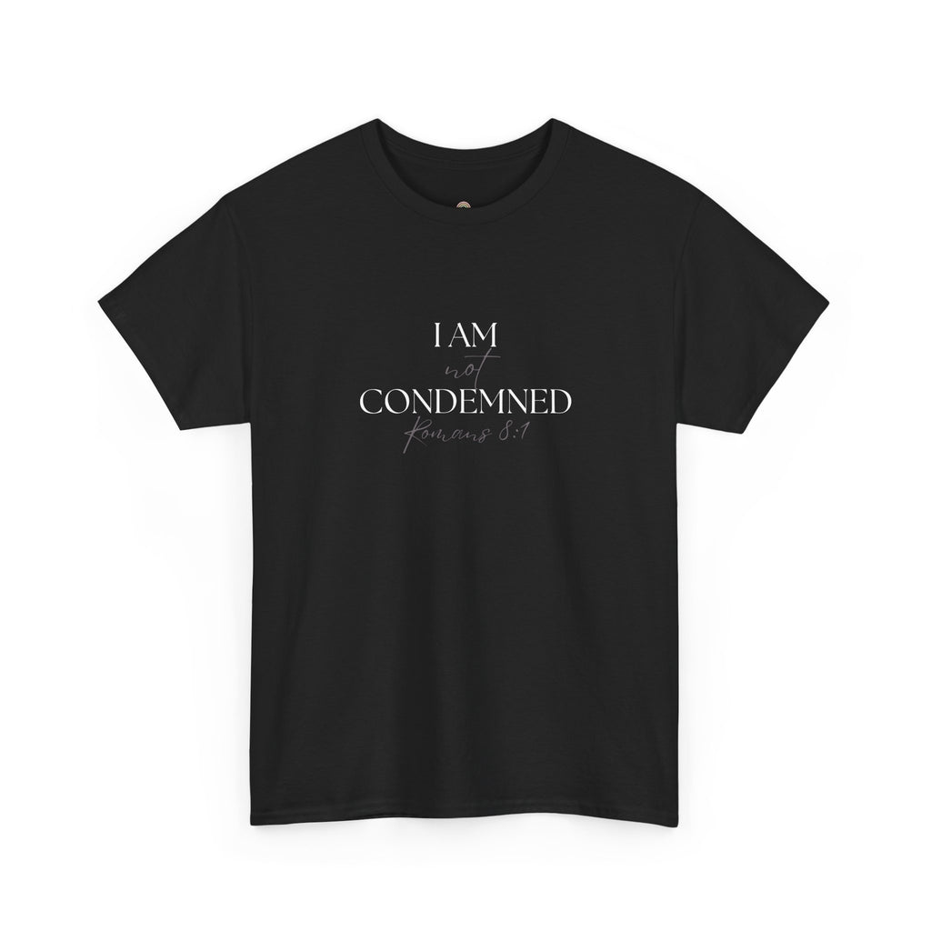 I Am Not Condemned T-Shirt – Christian Tee (Romans 8:1 Scripture) | Faith Apparel for Men & Women