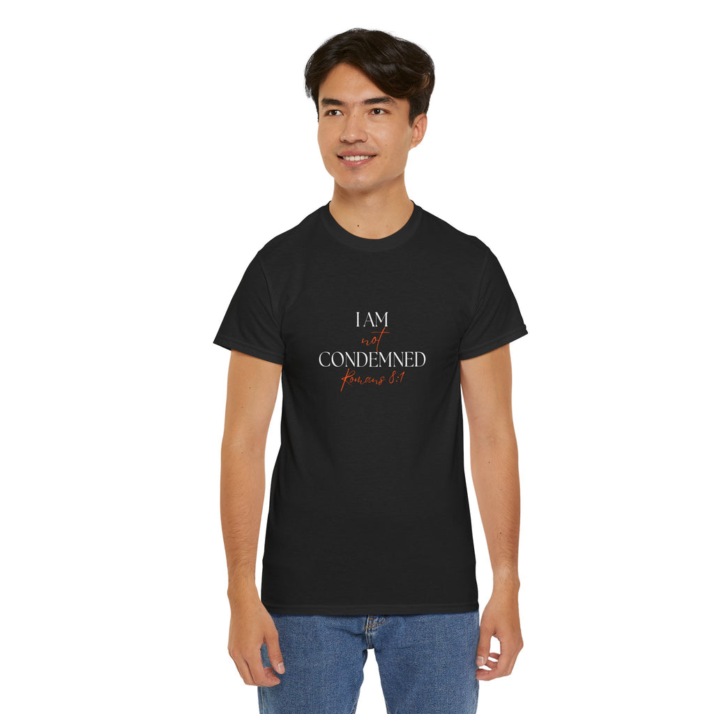 I Am Not Condemned T-Shirt – Christian Tee (Romans 8:1 Scripture) | Faith Apparel for Men & Women