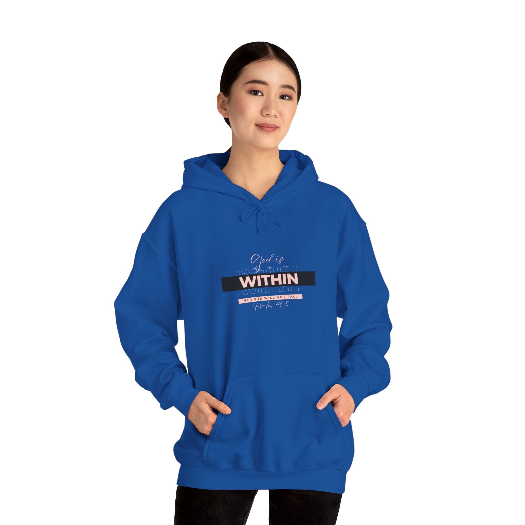 God Is Within Her Hoodie — Psalm 46:5 Christian Hoodie for Women | Inspirational Faith-Based Unisex Pullover
