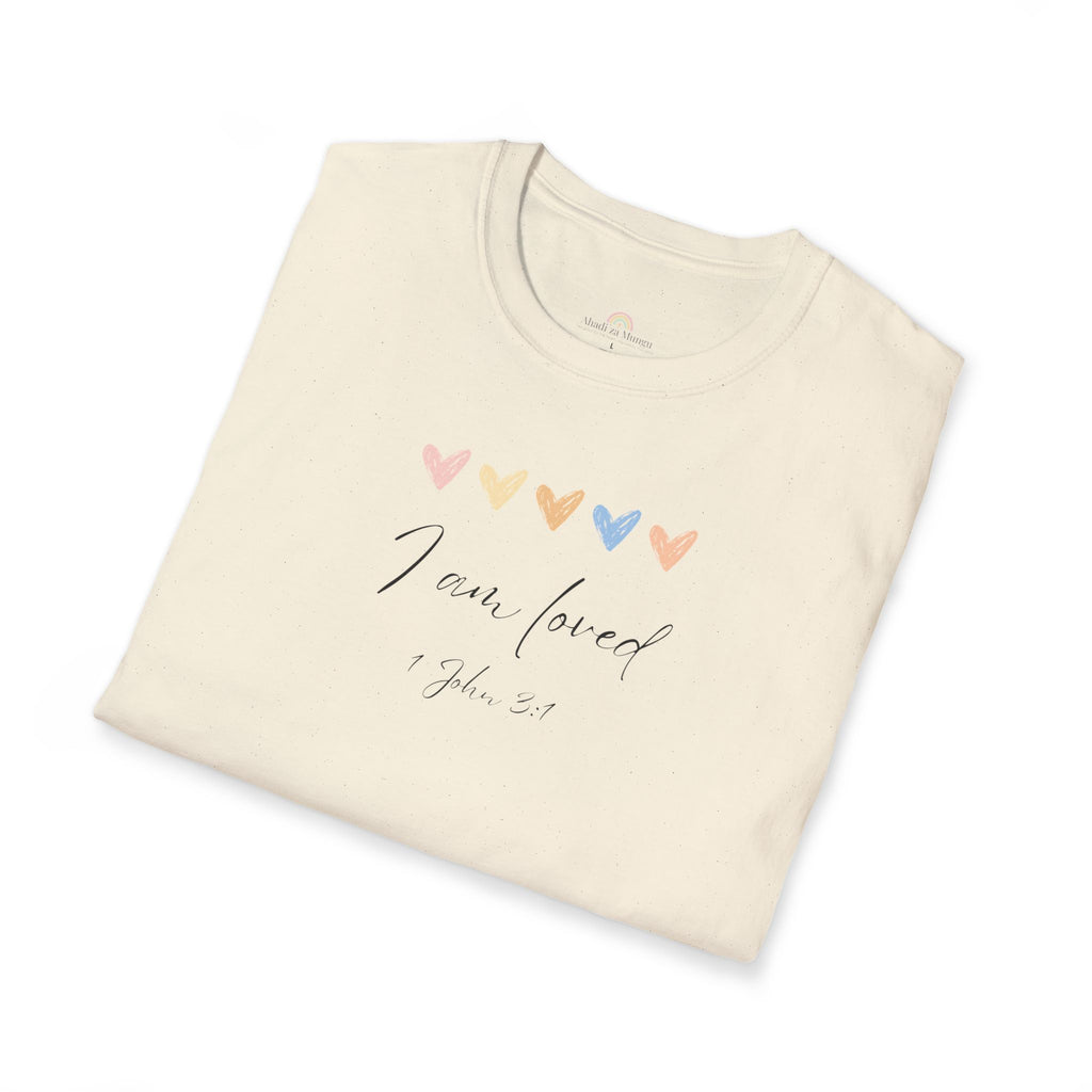 I Am Loved T-Shirt – 1 John 3:1 Christian Scripture Tee | Faith-Based Inspirational Shirt