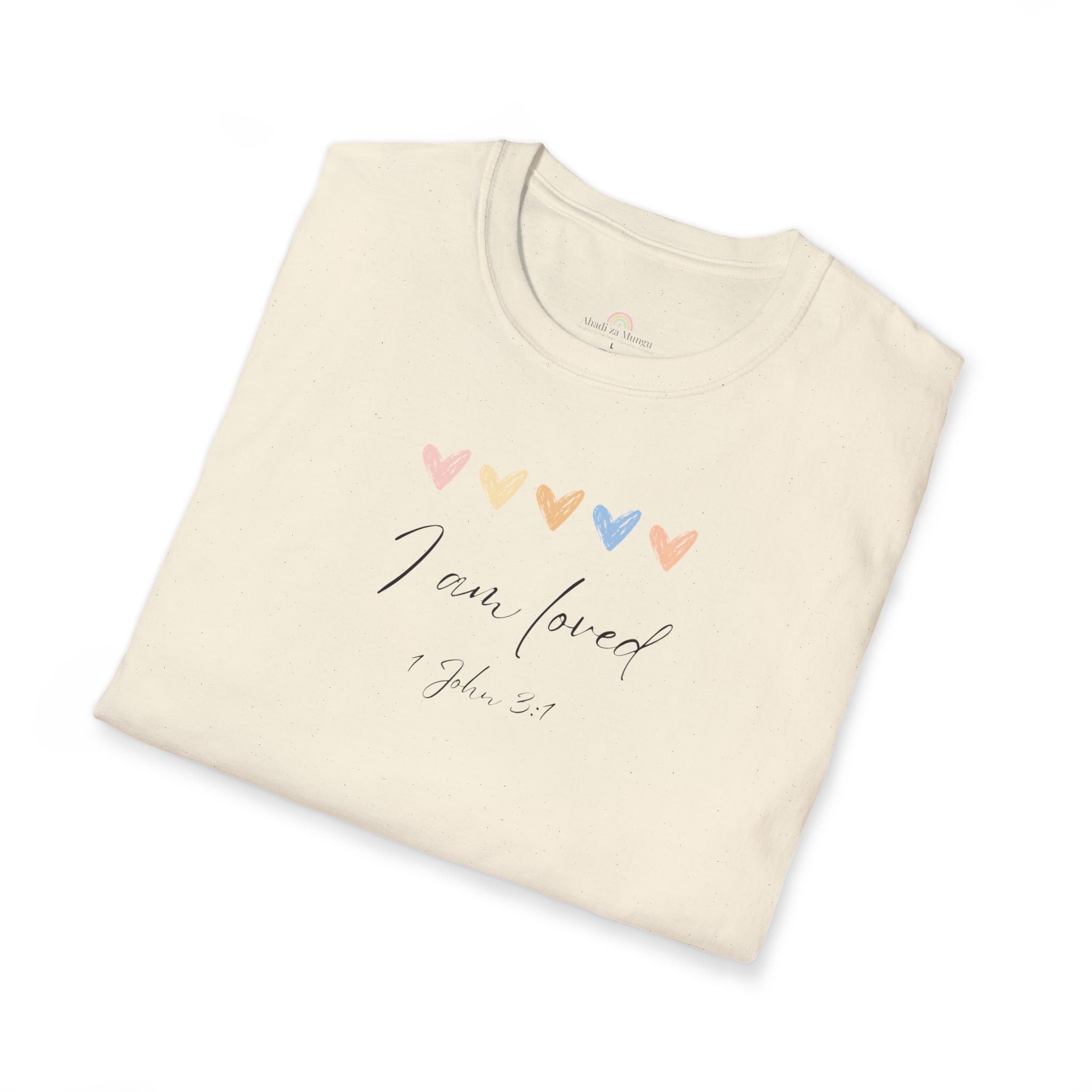 I Am Loved T-Shirt – 1 John 3:1 Christian Scripture Tee | Faith-Based Inspirational Shirt
