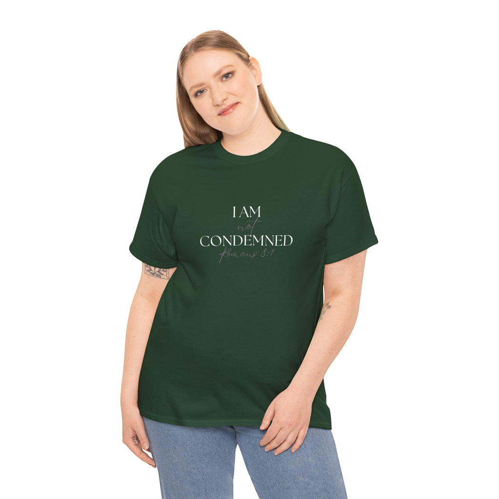 I Am Not Condemned T-Shirt – Christian Tee (Romans 8:1 Scripture) | Faith Apparel for Men & Women