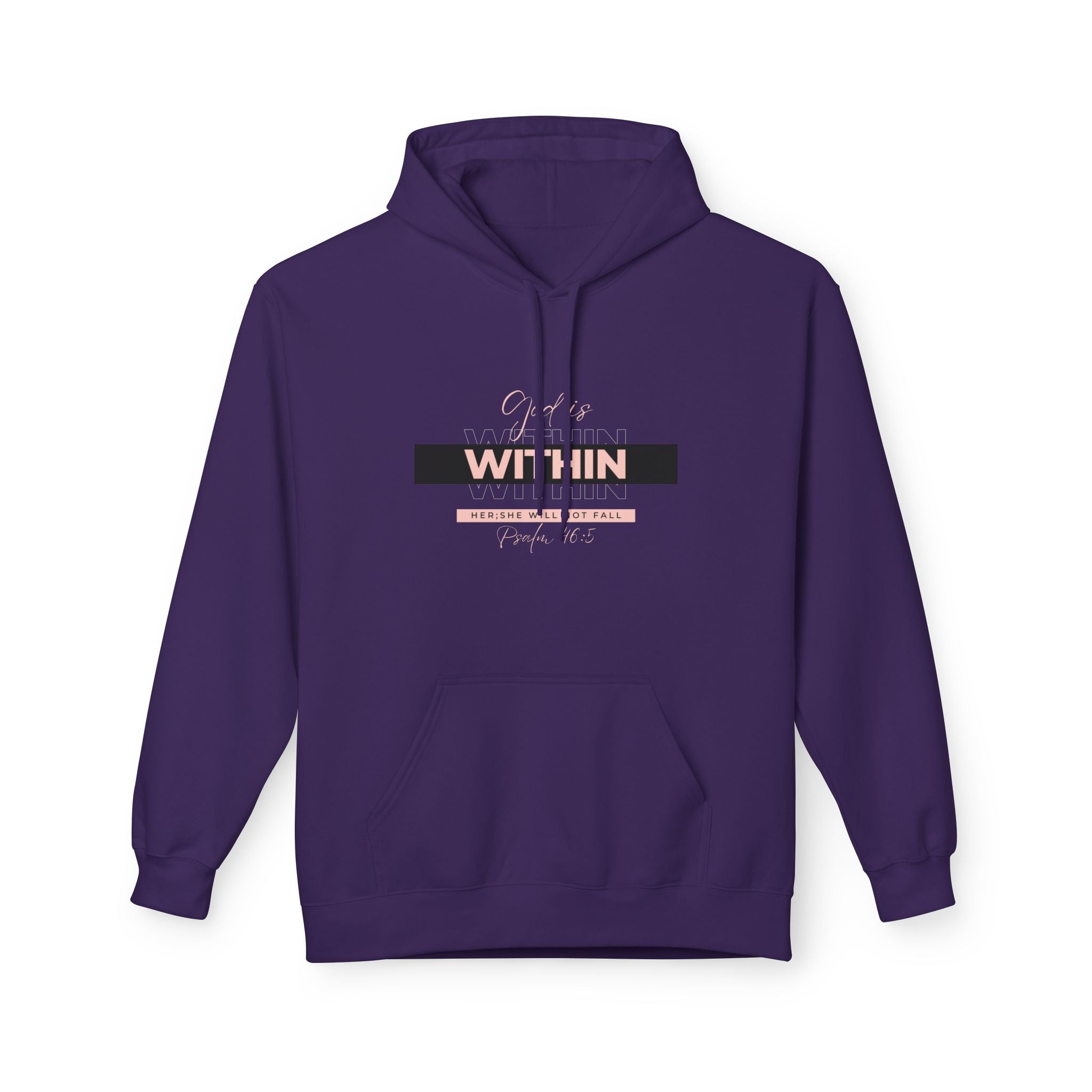 God Is Within Her Hoodie — Psalm 46:5 Christian Hoodie for Women | Faith-Based Inspirational Pullover