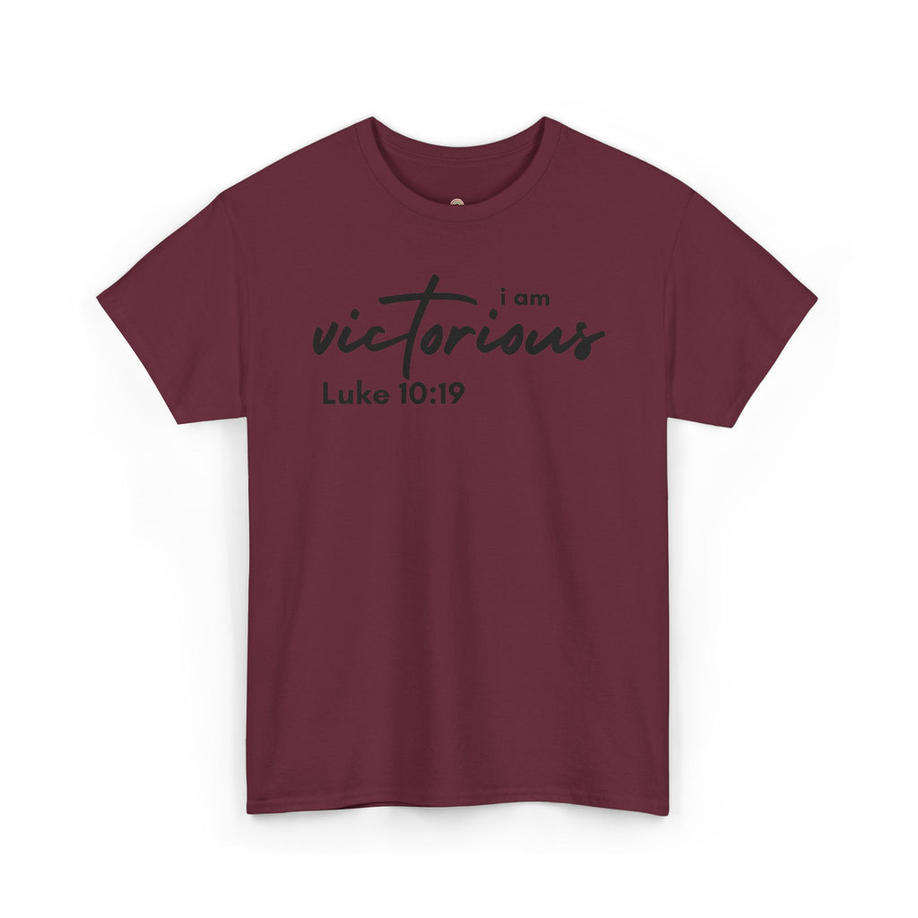 I Am Victorious Christian T-Shirt – Luke 10:19 Scripture Tee | Faith-Based Apparel