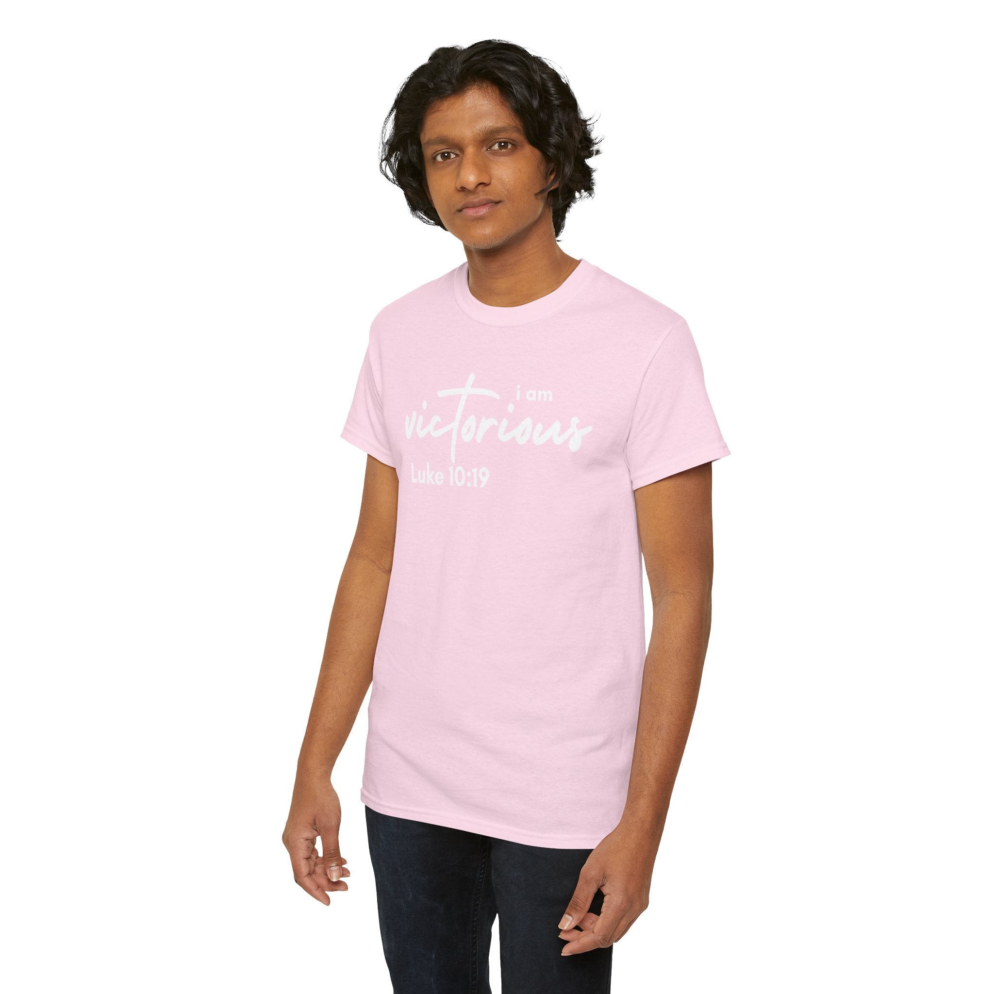 I Am Victorious Christian T-Shirt – Luke 10:19 Scripture Tee | Faith-Based Apparel
