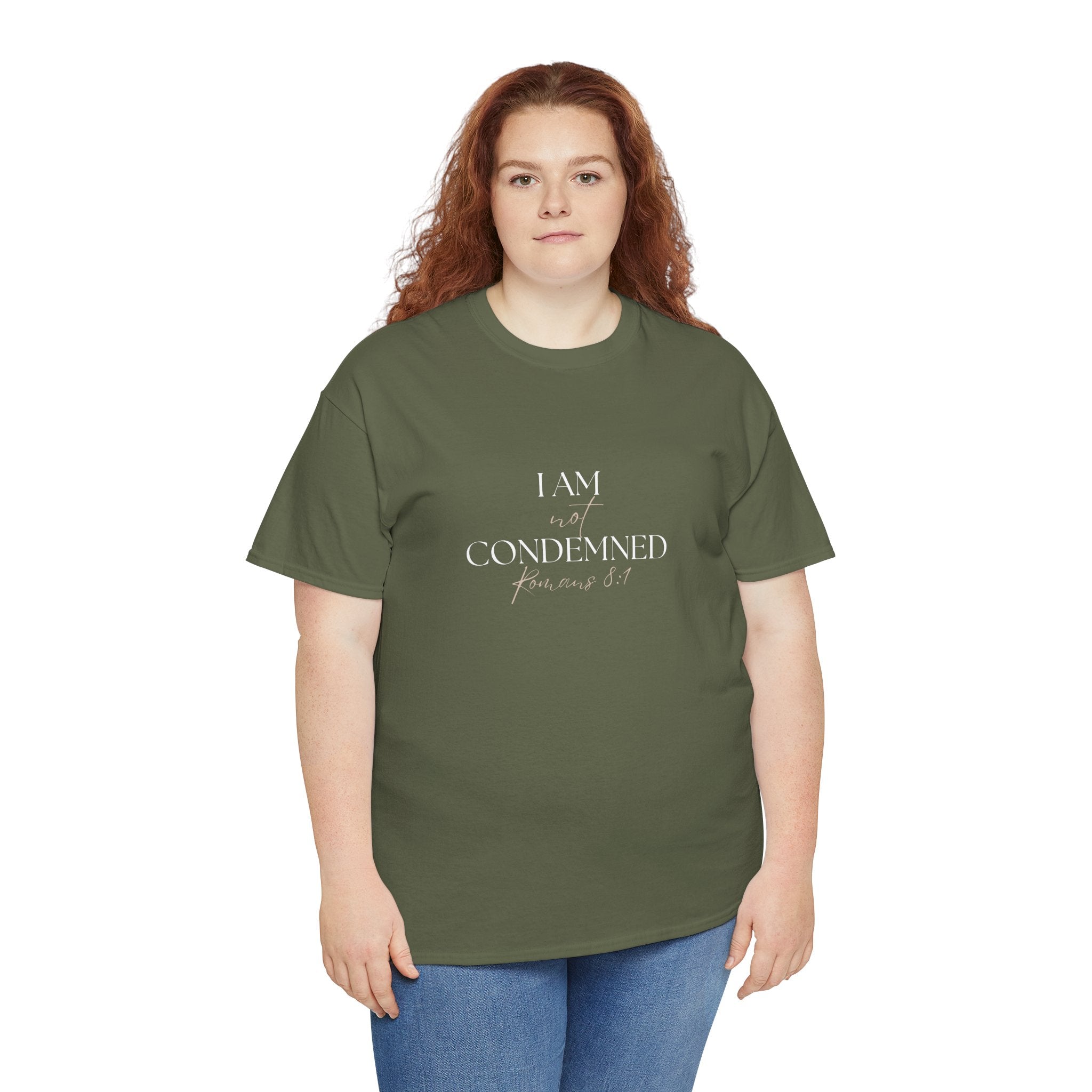 I Am Not Condemned T-Shirt – Christian Tee (Romans 8:1 Scripture) | Faith Apparel for Men & Women