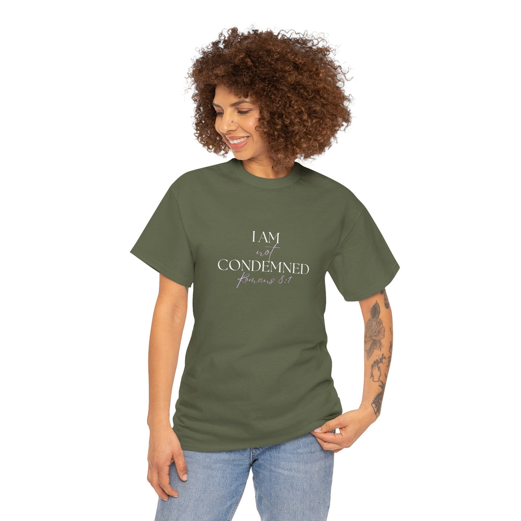 I Am Not Condemned T-Shirt – Christian Tee (Romans 8:1 Scripture) | Faith Apparel for Men & Women