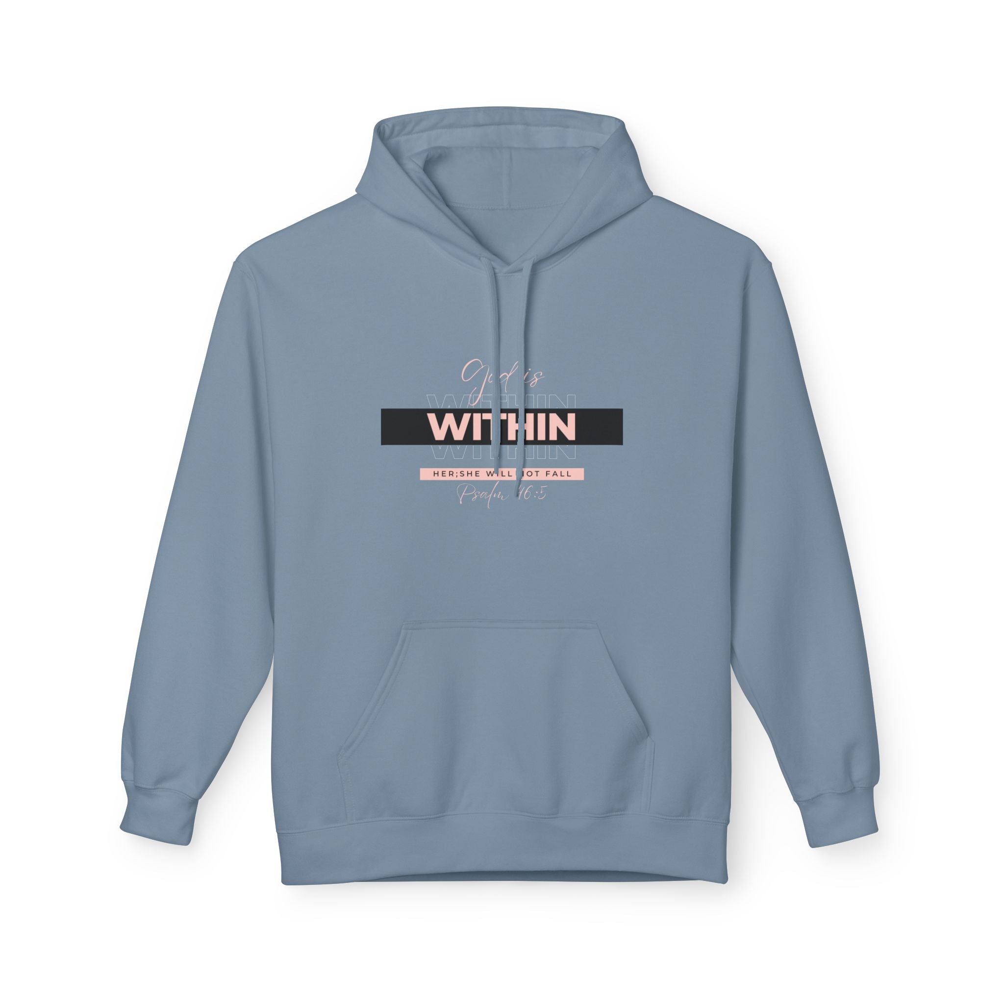 God Is Within Her Hoodie — Psalm 46:5 Christian Hoodie for Women | Faith-Based Inspirational Pullover