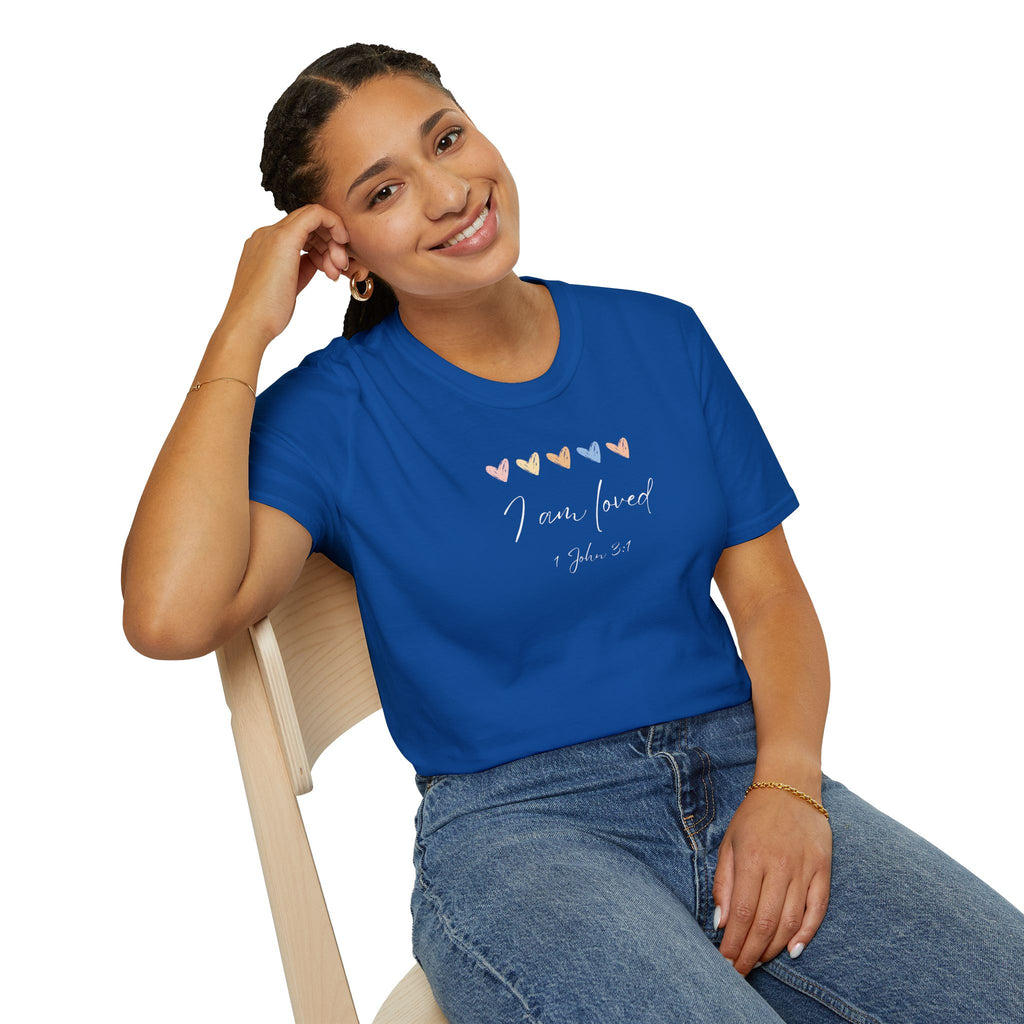 I Am Loved T-Shirt – 1 John 3:1 Christian Scripture Tee | Faith-Based Inspirational Shirt