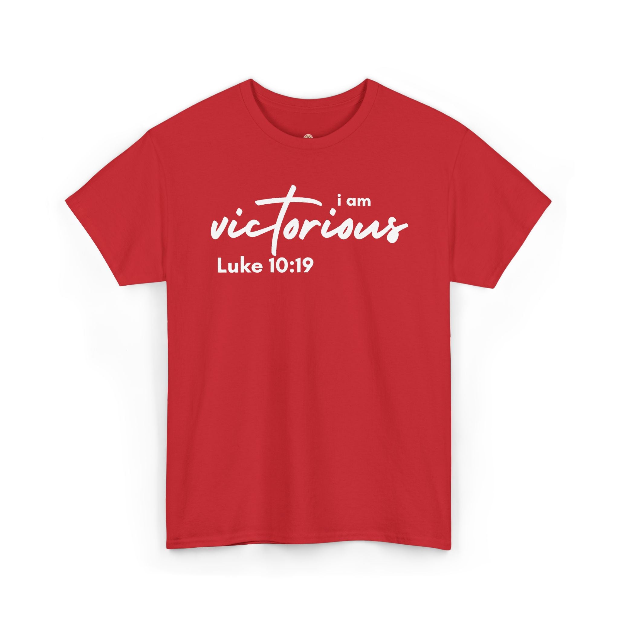 I Am Victorious Christian T-Shirt – Luke 10:19 Scripture Tee | Faith-Based Apparel