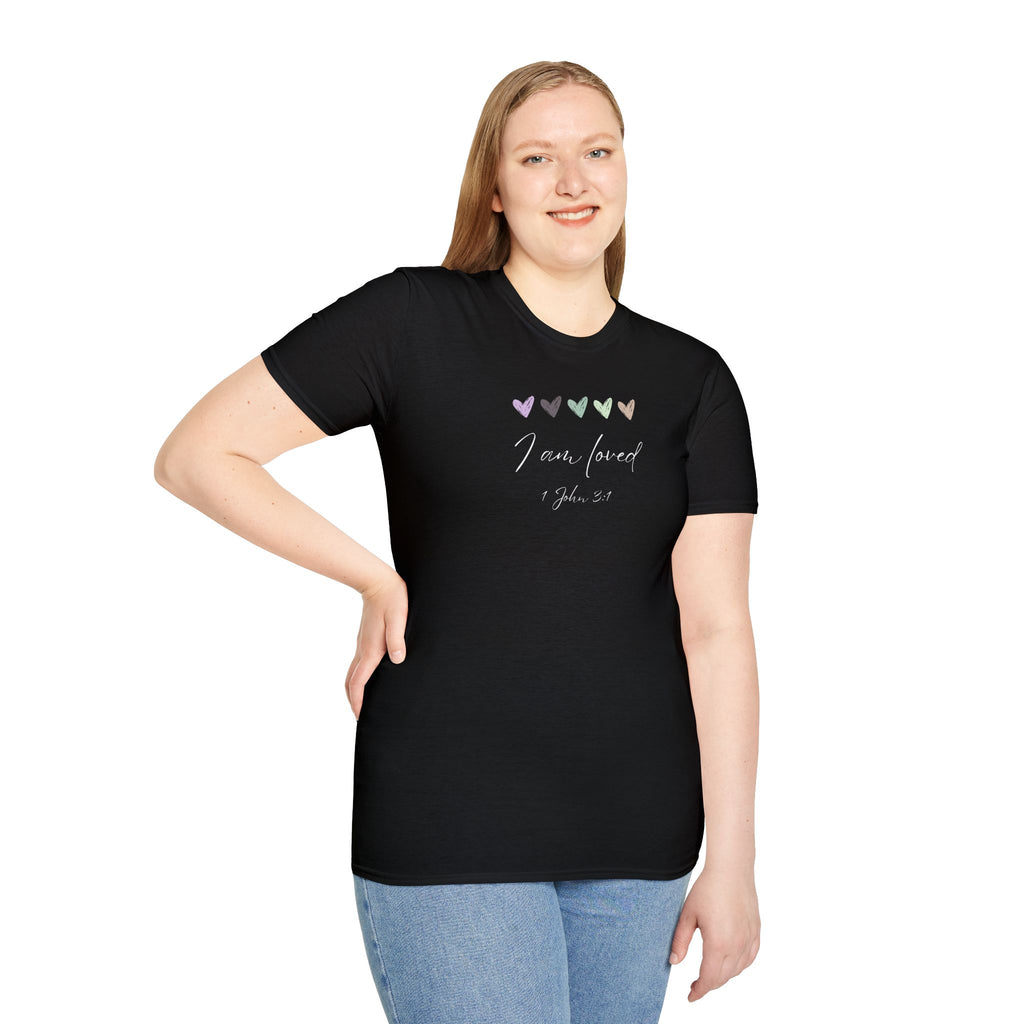 I Am Loved T-Shirt – 1 John 3:1 Christian Scripture Tee | Faith-Based Inspirational Shirt