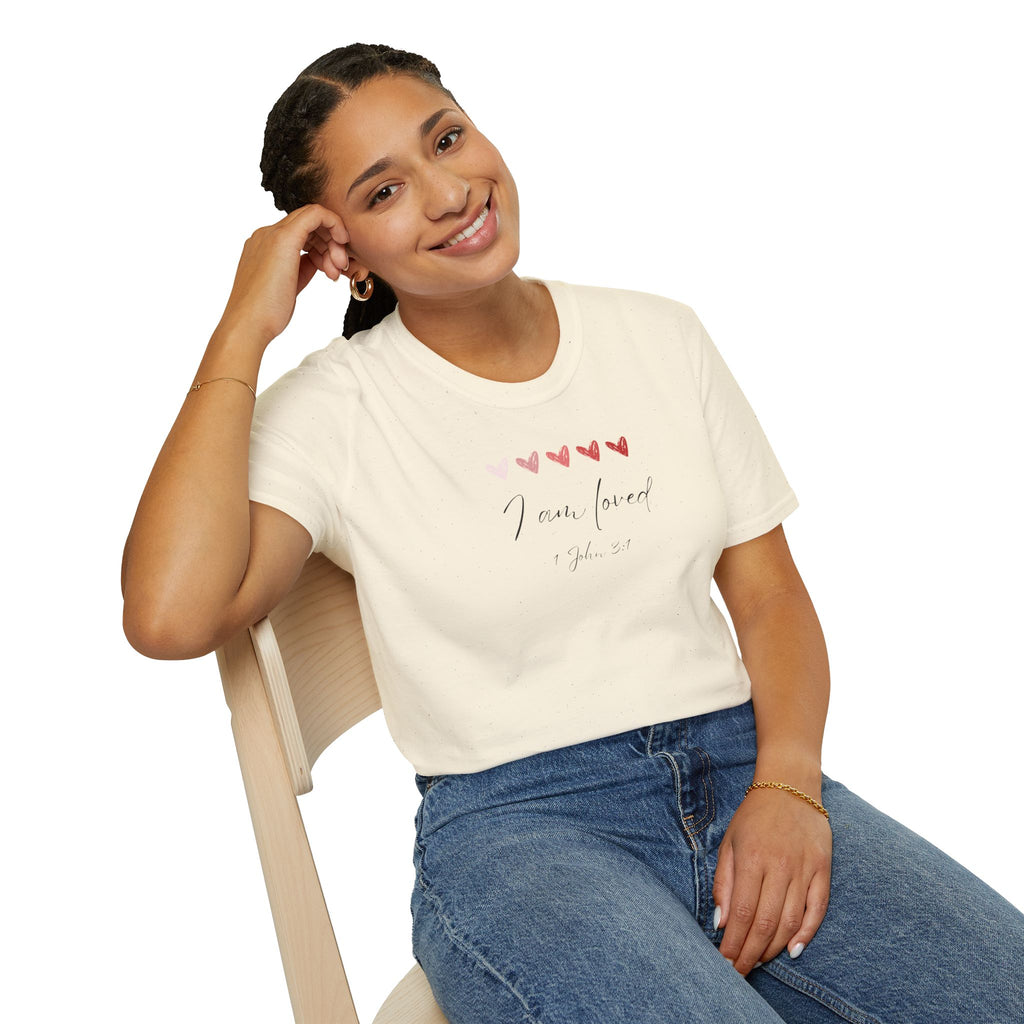 I Am Loved T-Shirt – 1 John 3:1 Christian Scripture Tee | Faith-Based Inspirational Shirt