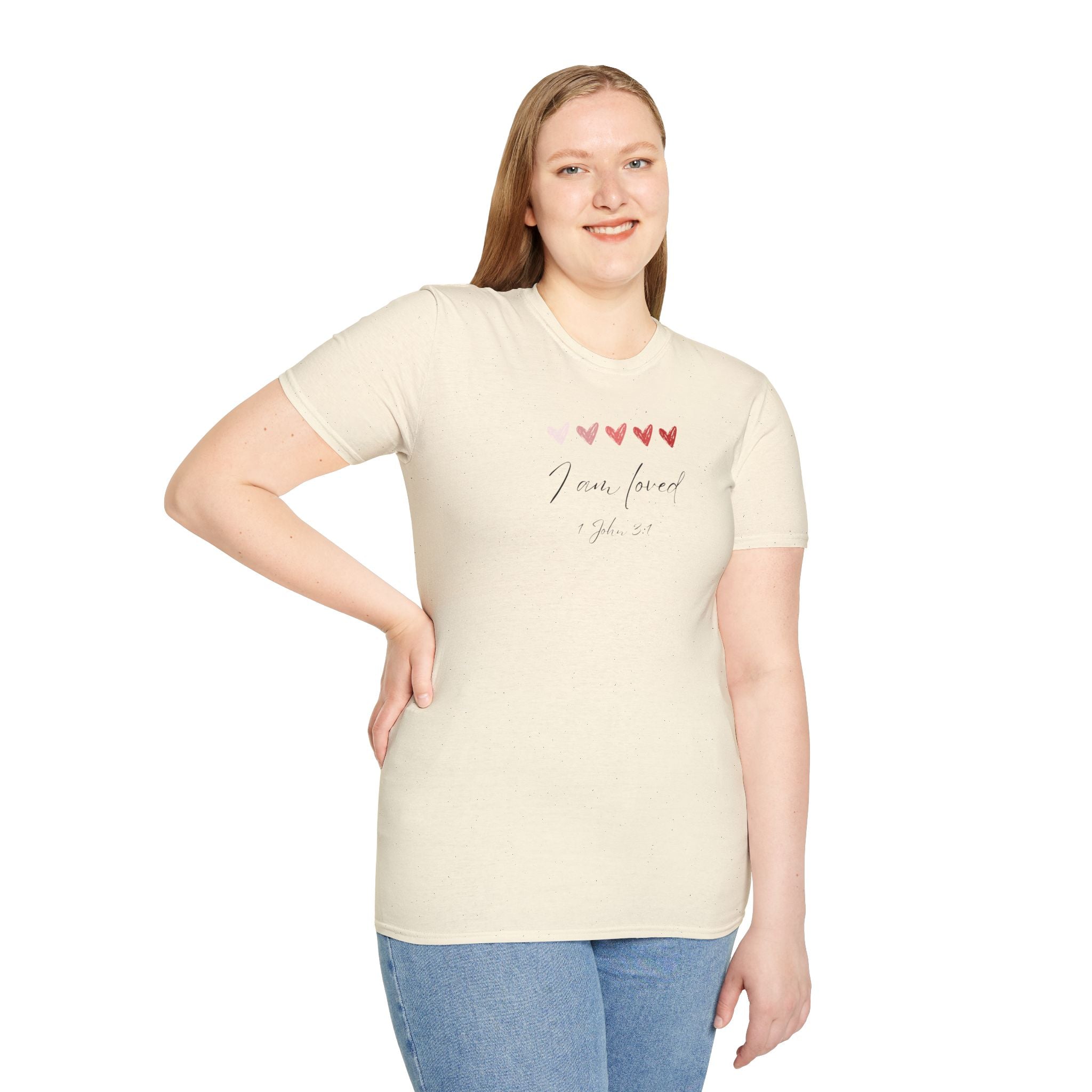 I Am Loved T-Shirt – 1 John 3:1 Christian Scripture Tee | Faith-Based Inspirational Shirt
