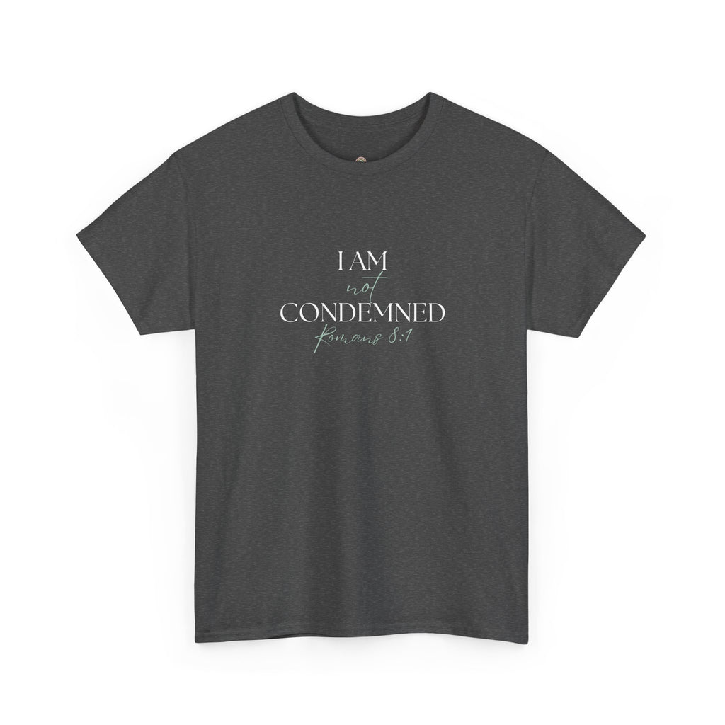 I Am Not Condemned T-Shirt – Christian Tee (Romans 8:1 Scripture) | Faith Apparel for Men & Women