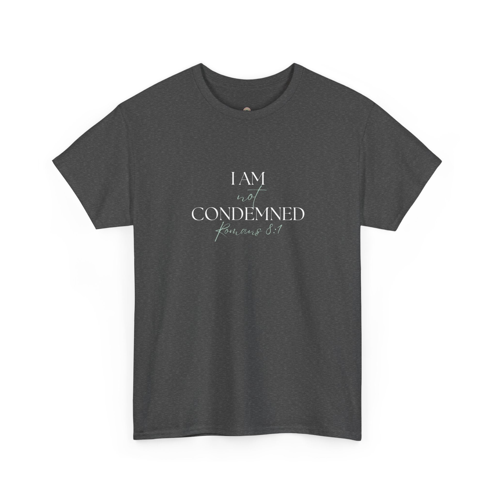 I Am Not Condemned T-Shirt – Christian Tee (Romans 8:1 Scripture) | Faith Apparel for Men & Women