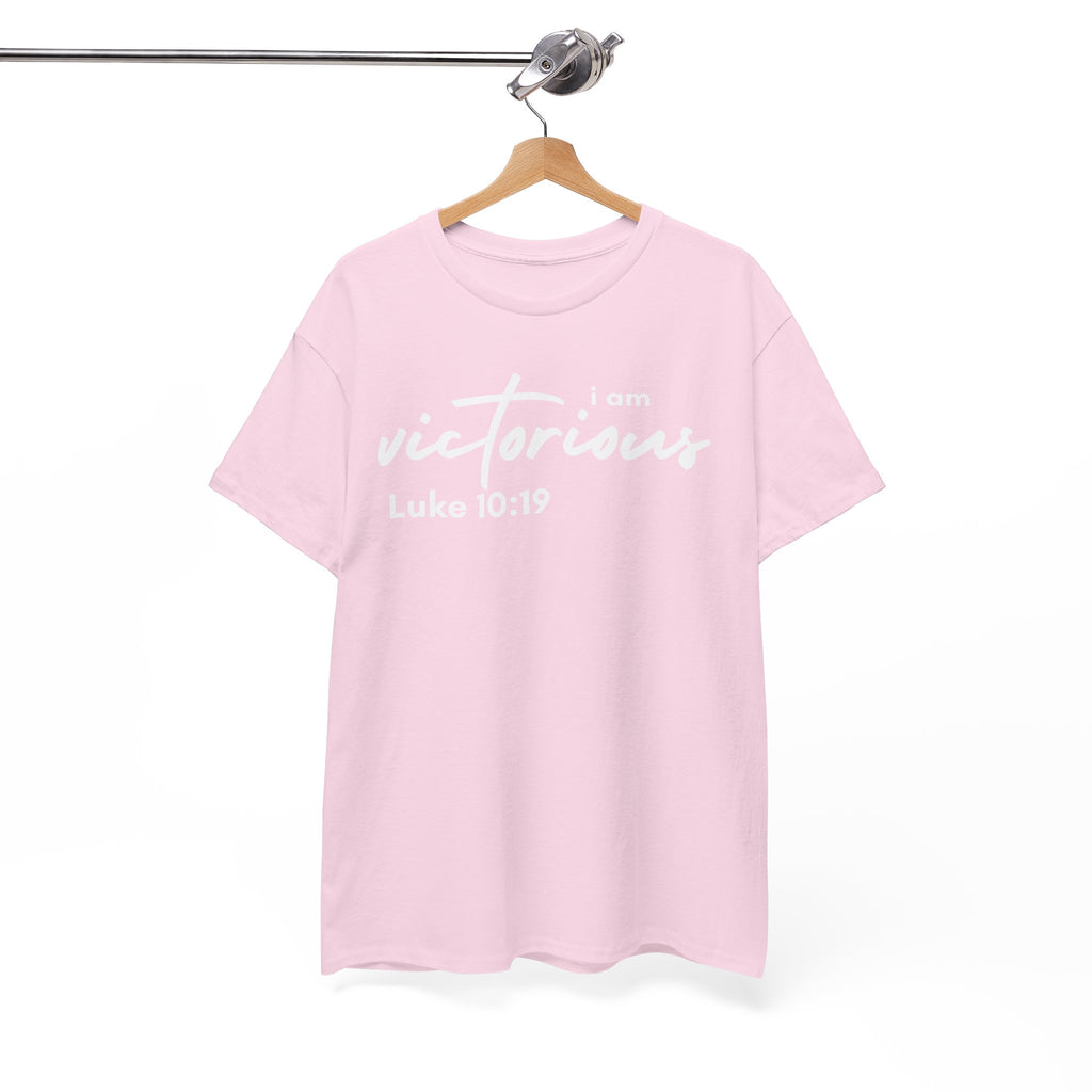 I Am Victorious Christian T-Shirt – Luke 10:19 Scripture Tee | Faith-Based Apparel