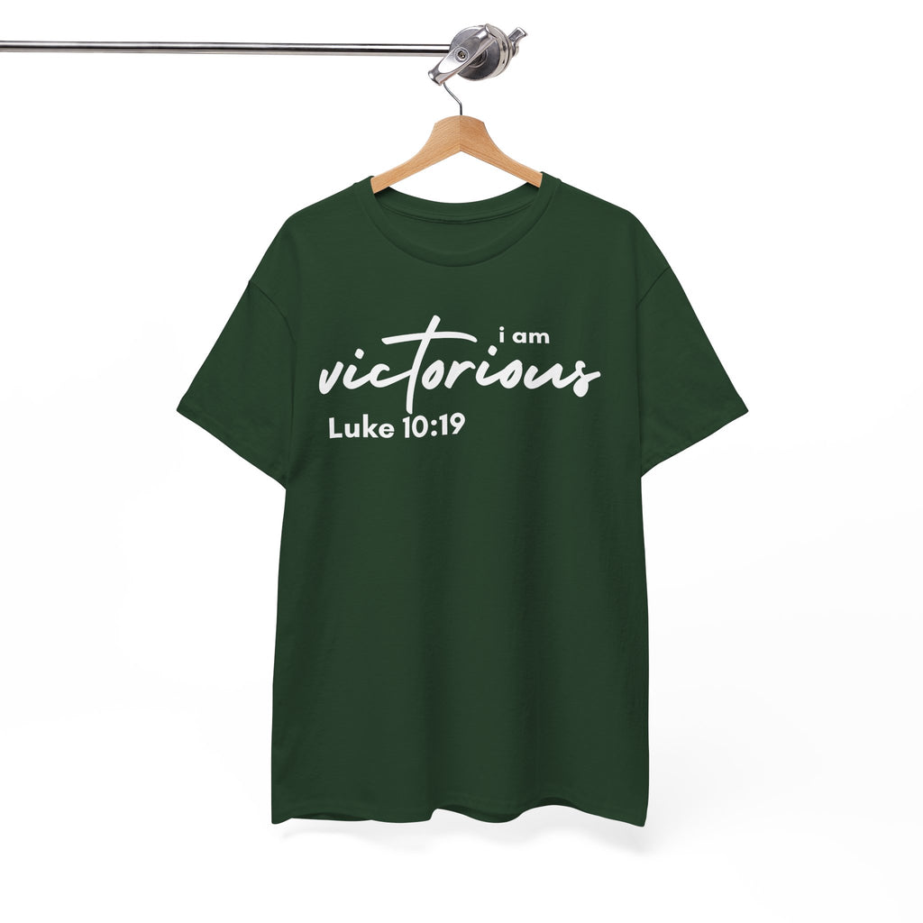 I Am Victorious Christian T-Shirt – Luke 10:19 Scripture Tee | Faith-Based Apparel