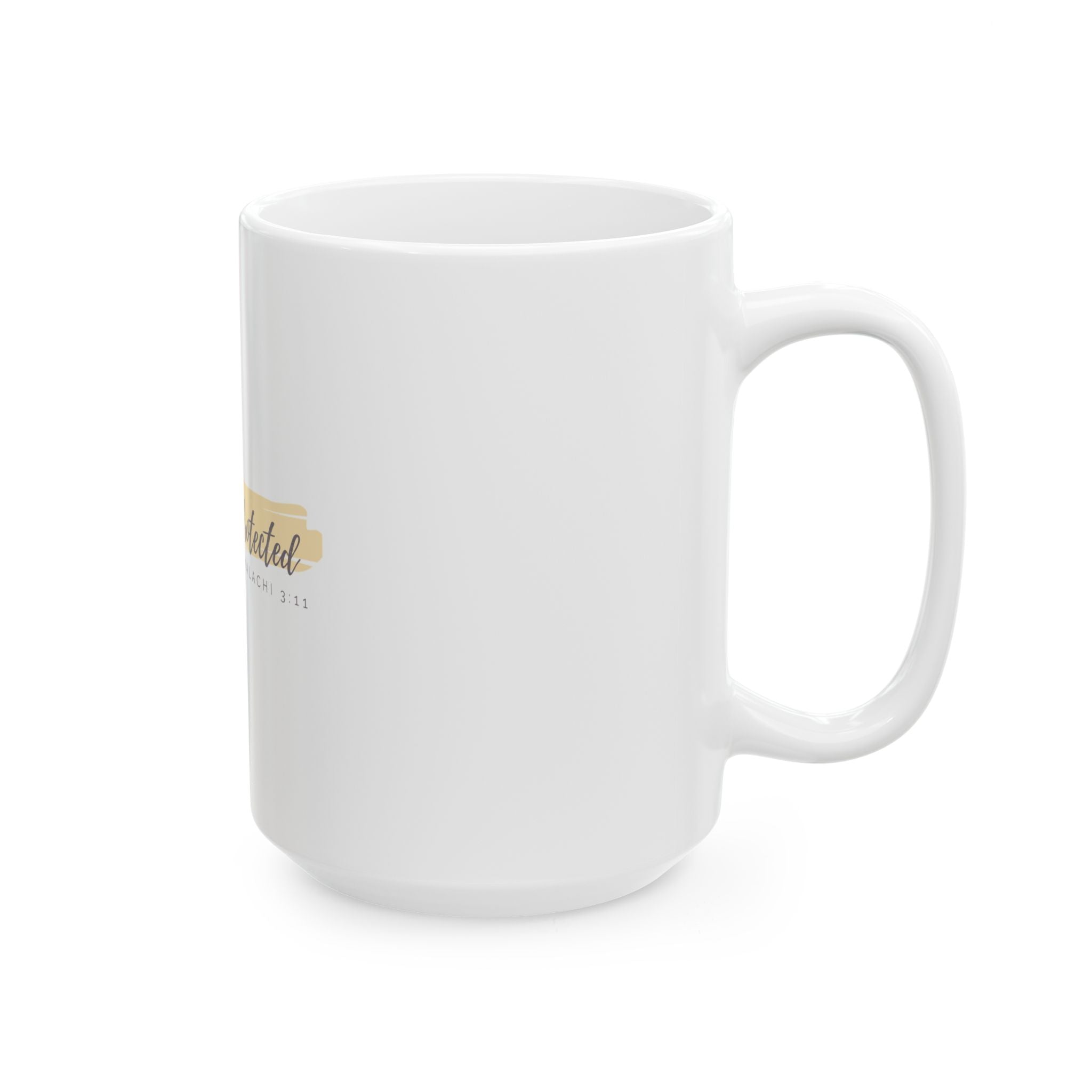 “Covered & Protected” Christian Ceramic Mug – Malachi 3:11 Scripture Coffee Cup (11oz & 15oz)