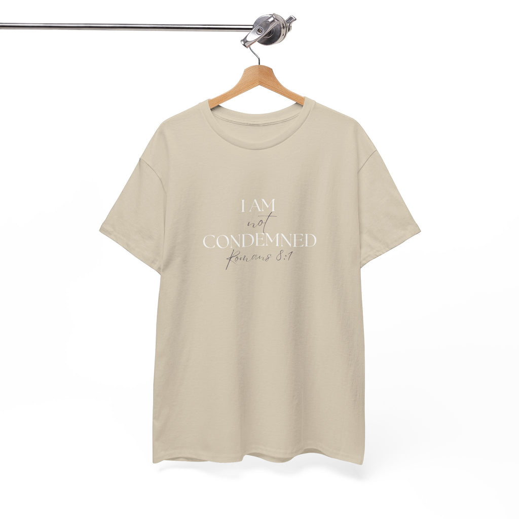 I Am Not Condemned T-Shirt – Christian Tee (Romans 8:1 Scripture) | Faith Apparel for Men & Women