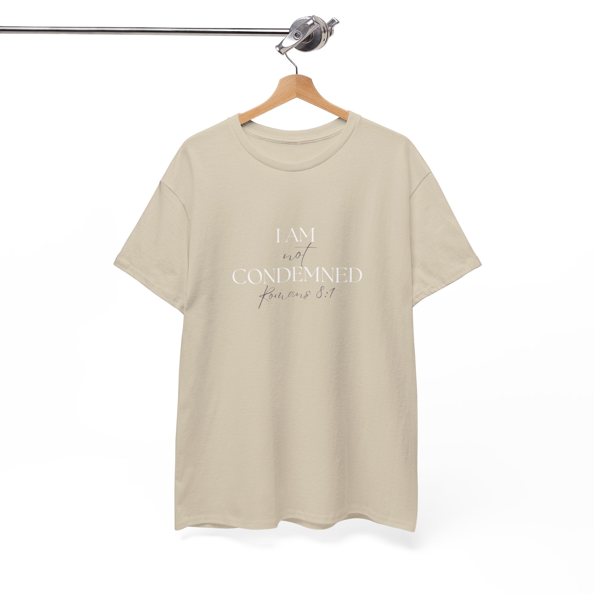 I Am Not Condemned T-Shirt – Christian Tee (Romans 8:1 Scripture) | Faith Apparel for Men & Women