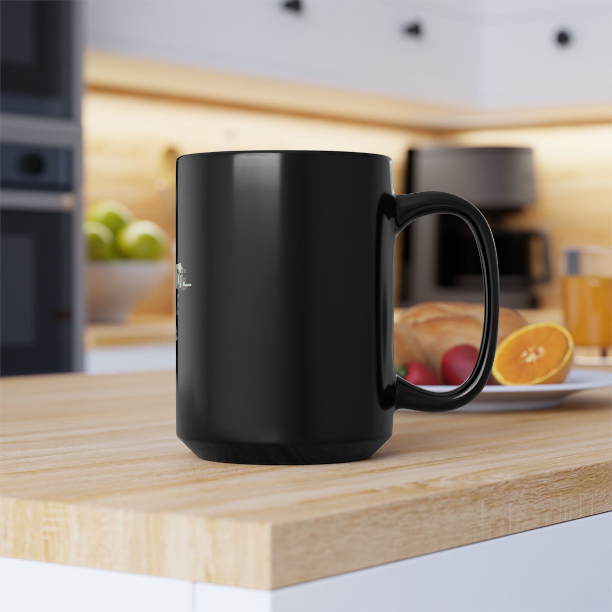 God Will Provide for Me Christian Black Ceramic Mug — Mark 11:24 Scripture Coffee Mug (11oz & 15oz)