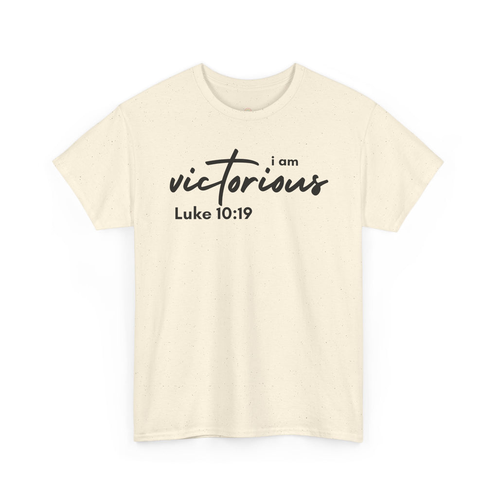 I Am Victorious Christian T-Shirt – Luke 10:19 Scripture Tee | Faith-Based Apparel