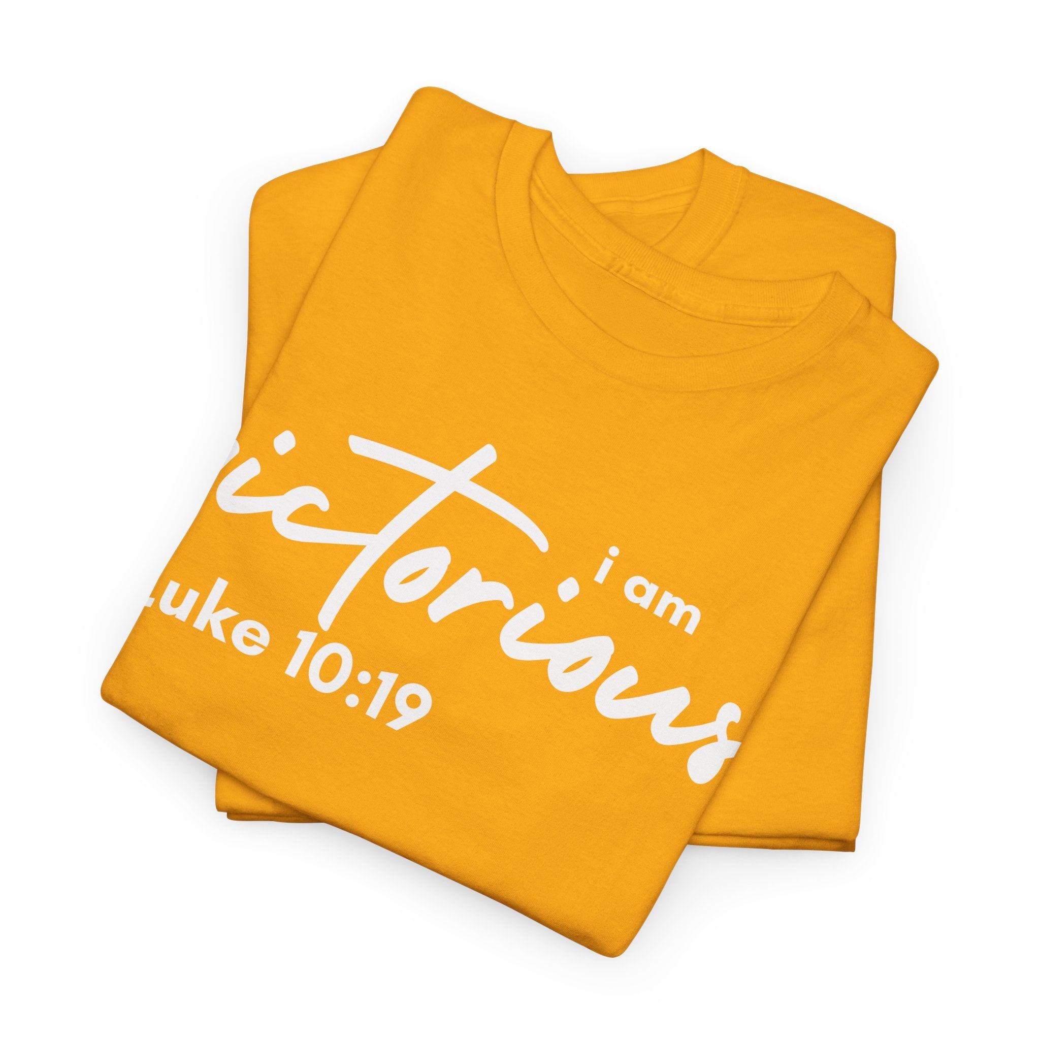 I Am Victorious Christian T-Shirt – Luke 10:19 Scripture Tee | Faith-Based Apparel
