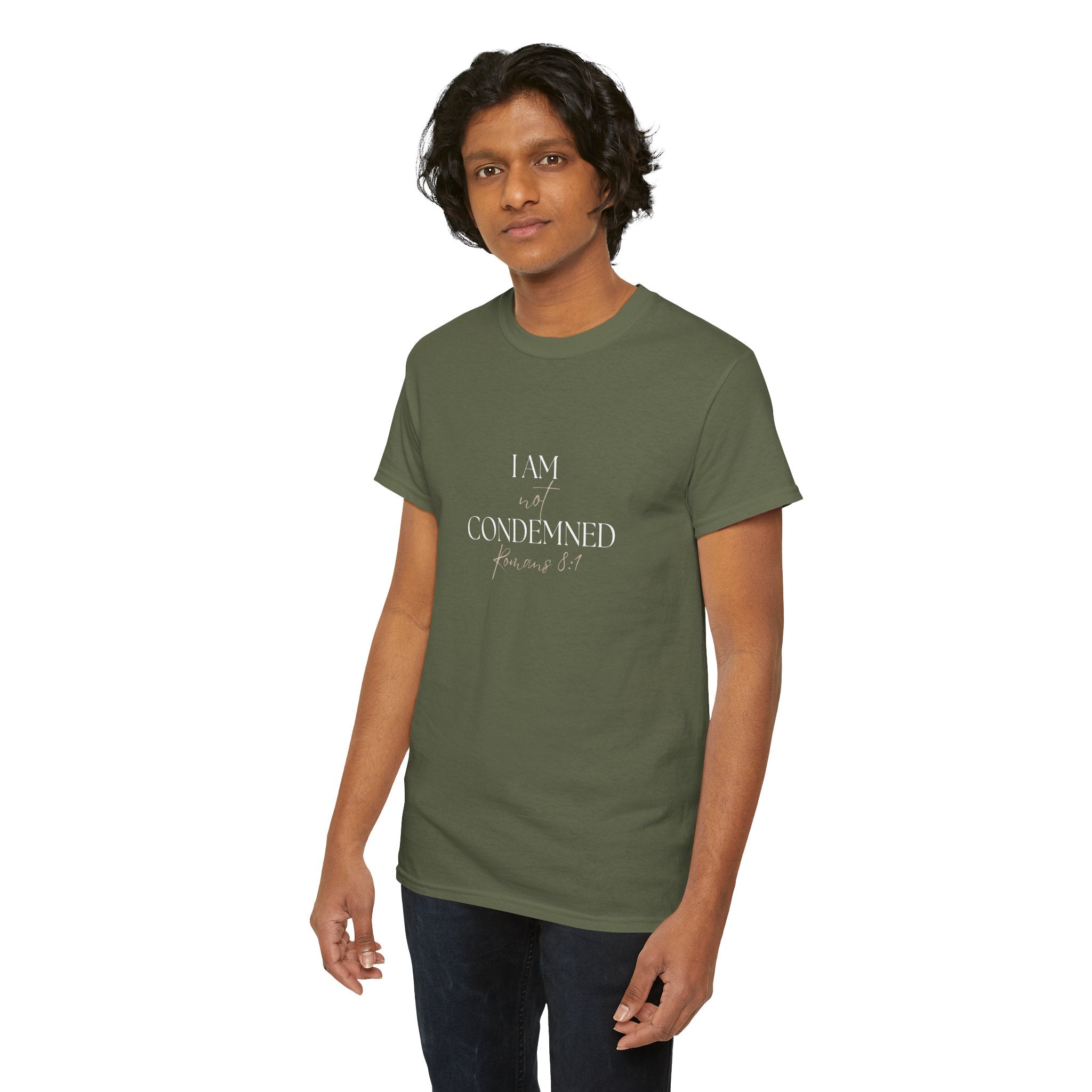 I Am Not Condemned T-Shirt – Christian Tee (Romans 8:1 Scripture) | Faith Apparel for Men & Women