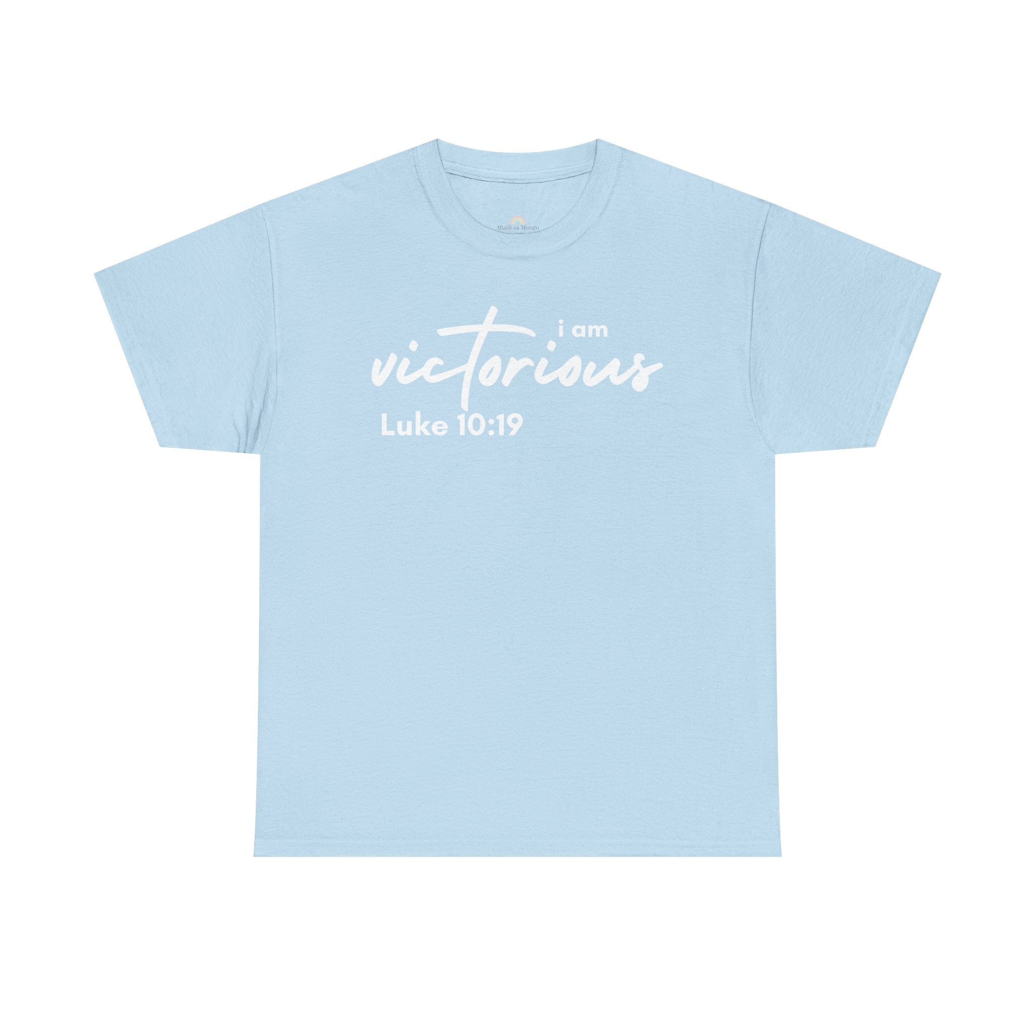 I Am Victorious Christian T-Shirt – Luke 10:19 Scripture Tee | Faith-Based Apparel