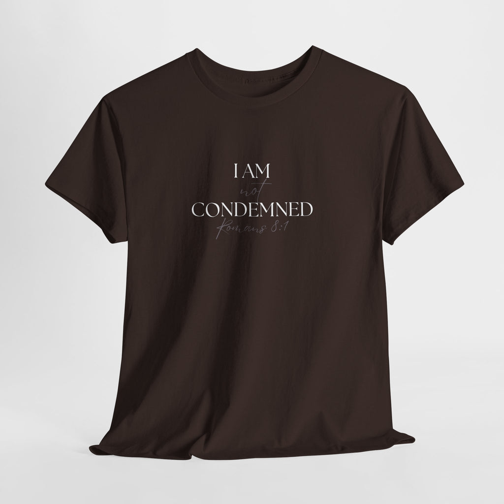 I Am Not Condemned T-Shirt – Christian Tee (Romans 8:1 Scripture) | Faith Apparel for Men & Women