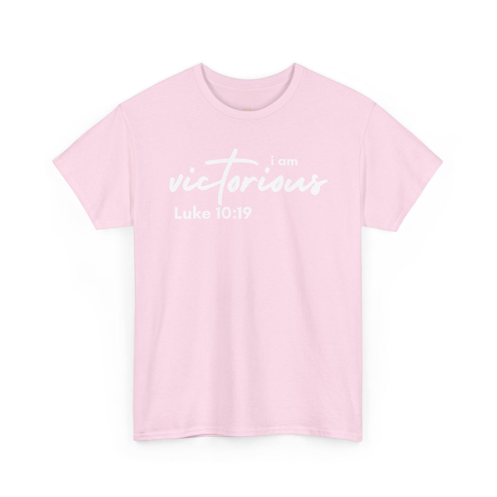 I Am Victorious Christian T-Shirt – Luke 10:19 Scripture Tee | Faith-Based Apparel