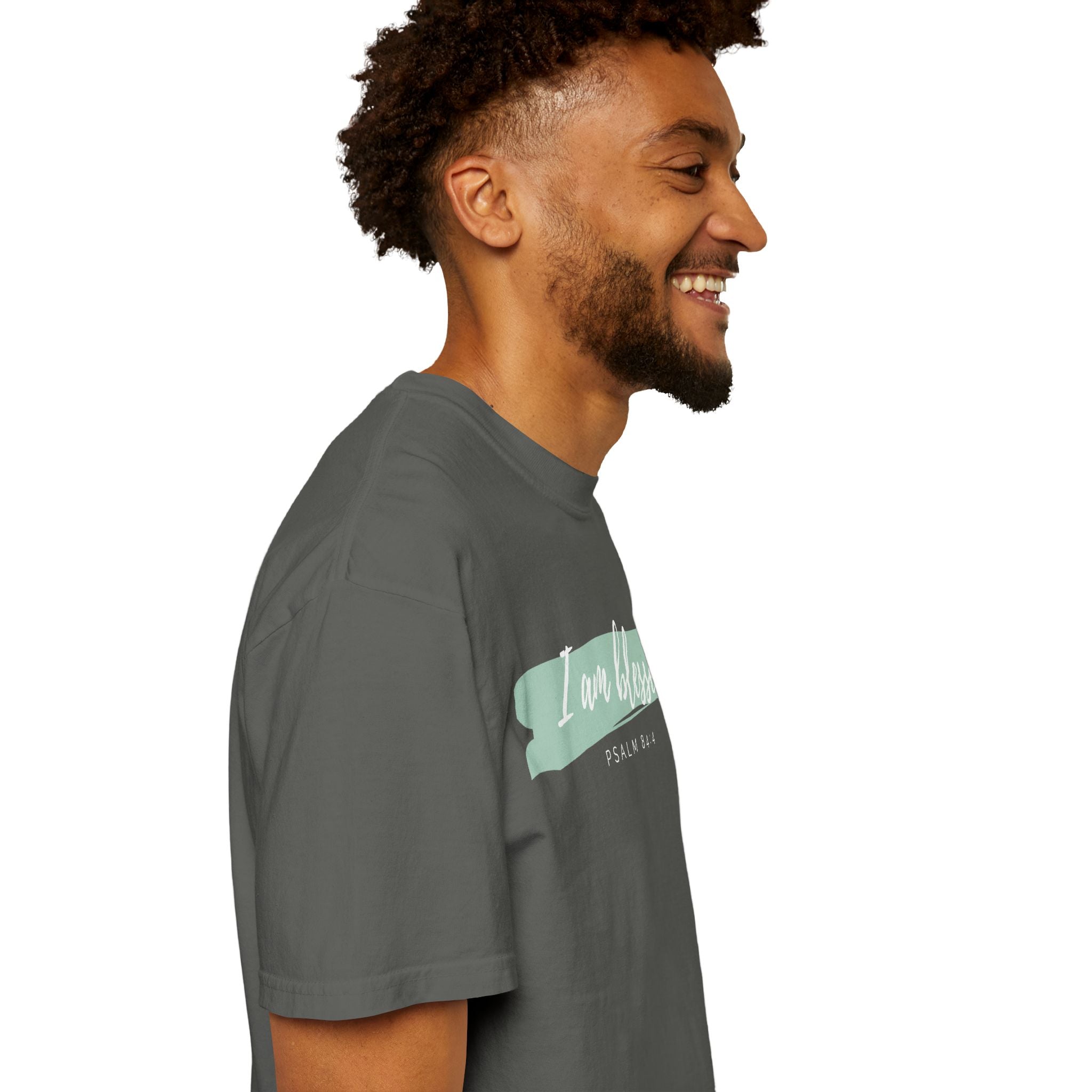 I Am Blessed Christian T-Shirt — Psalm 84:4 Scripture Tee | Garment-Dyed Faith Shirt