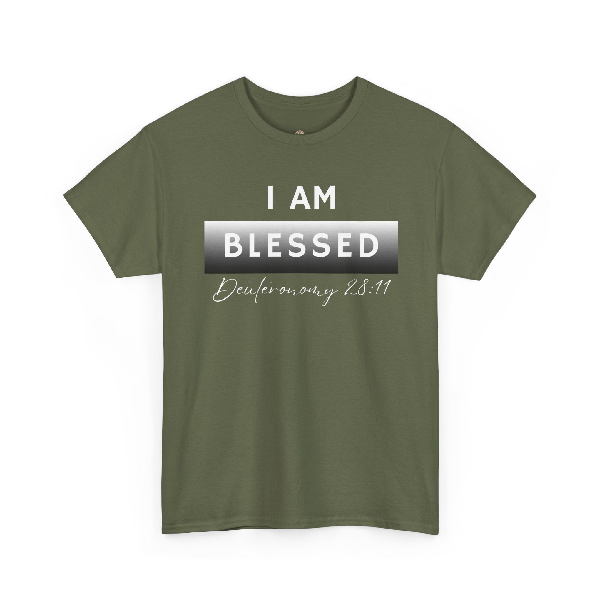 I Am Blessed Christian T-Shirt — Deuteronomy 28:11 Scripture Faith Tee (2)