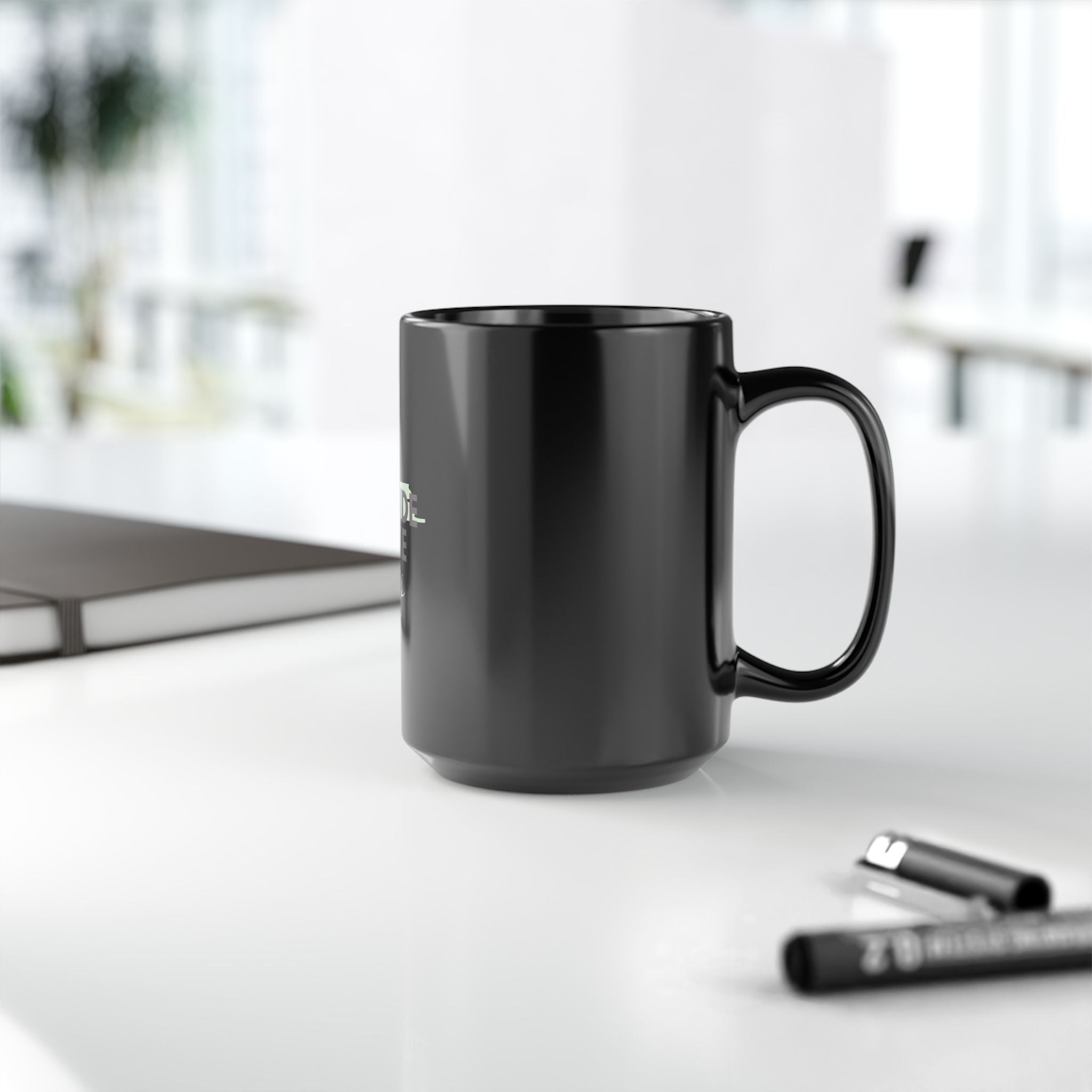 God Will Provide for Me Christian Black Ceramic Mug — Mark 11:24 Scripture Coffee Mug (11oz & 15oz)