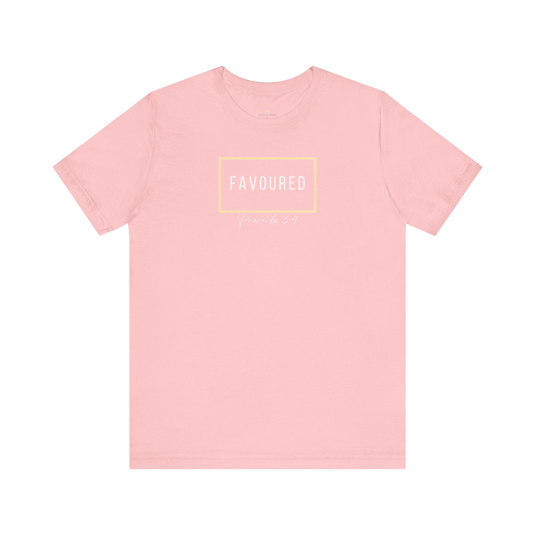 Favoured Christian T-Shirt – Proverbs 3:4 Scripture Tee | Faith-Based Unisex Shirt