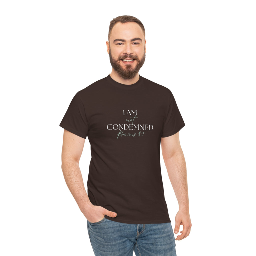 I Am Not Condemned T-Shirt – Christian Tee (Romans 8:1 Scripture) | Faith Apparel for Men & Women