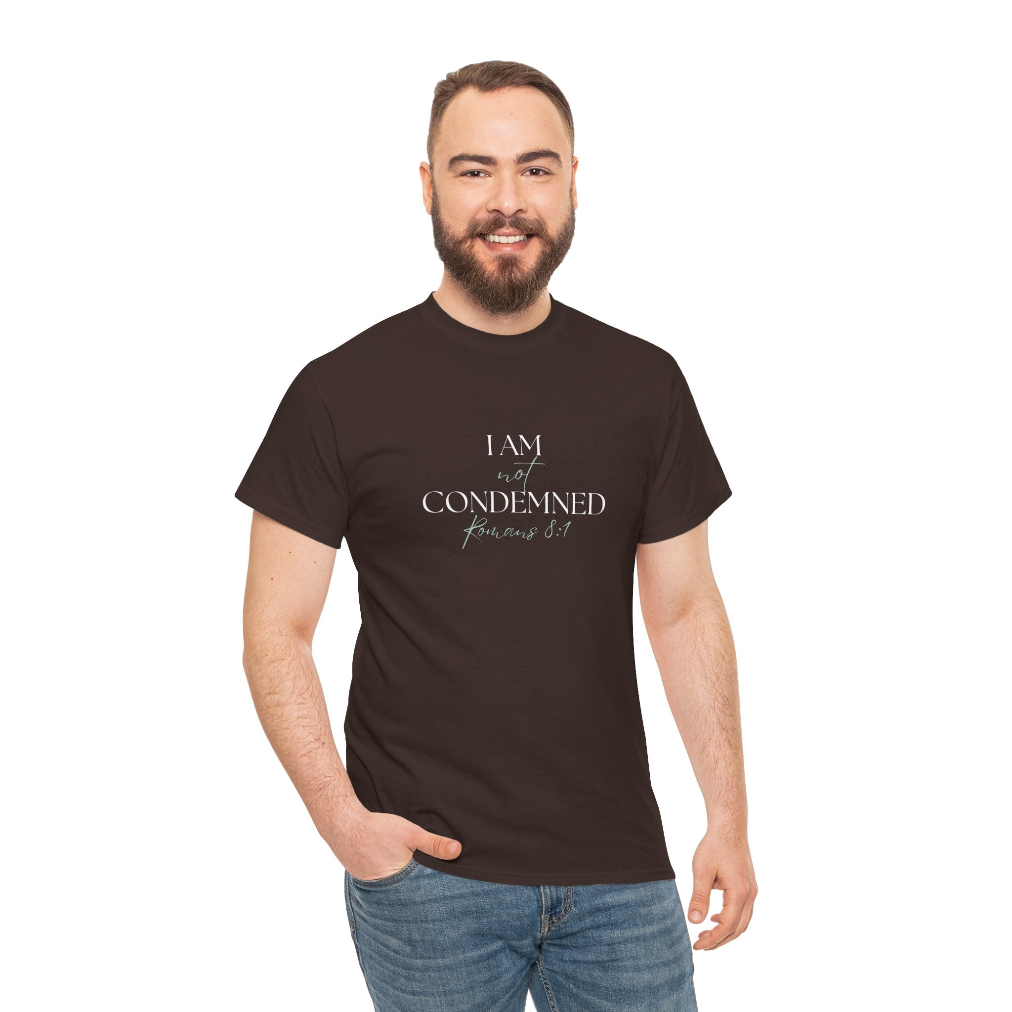 I Am Not Condemned T-Shirt – Christian Tee (Romans 8:1 Scripture) | Faith Apparel for Men & Women