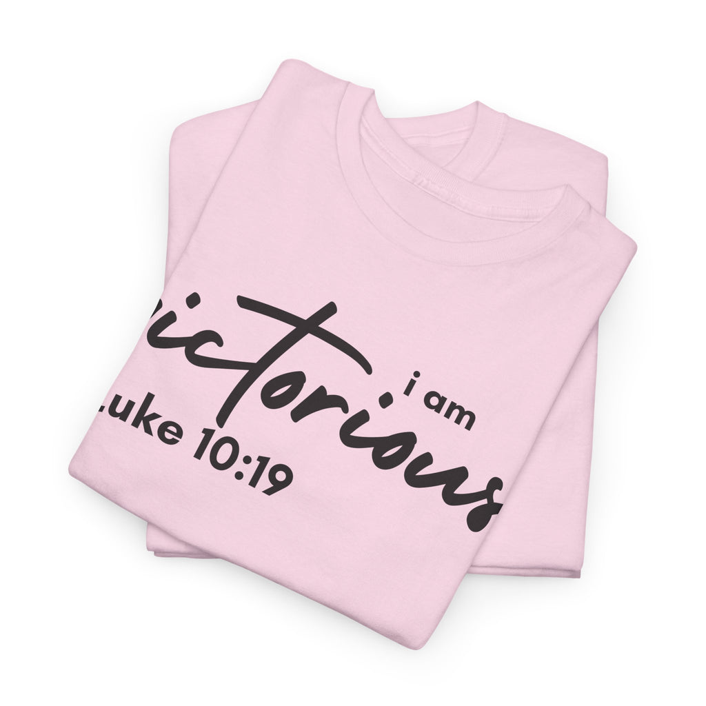 I Am Victorious Christian T-Shirt – Luke 10:19 Scripture Tee | Faith-Based Apparel