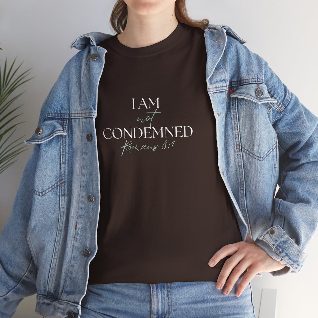 I Am Not Condemned T-Shirt – Christian Tee (Romans 8:1 Scripture) | Faith Apparel for Men & Women